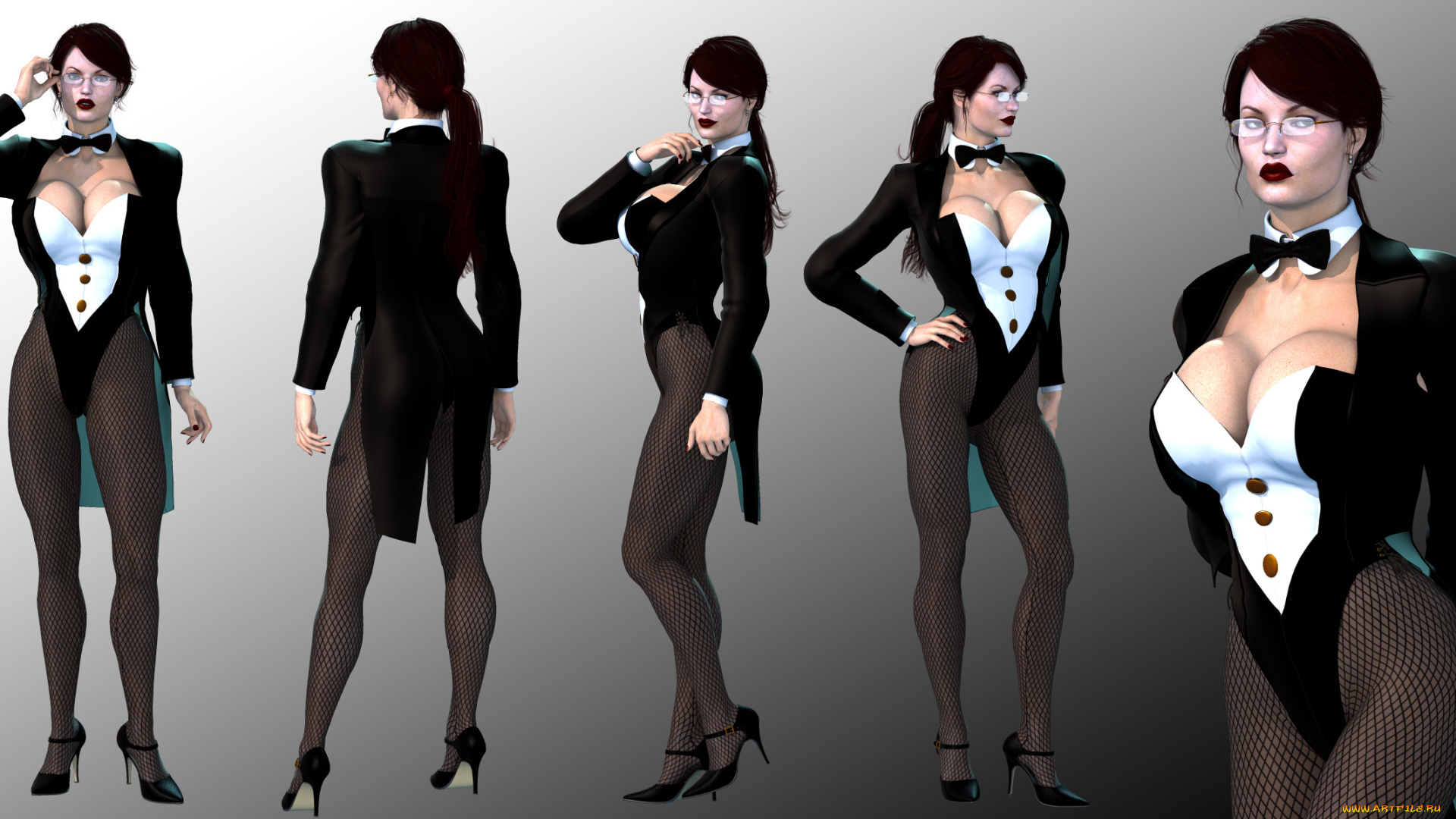 3д, графика, люди, , people, одежда, очки, взгляд, фон, девушка