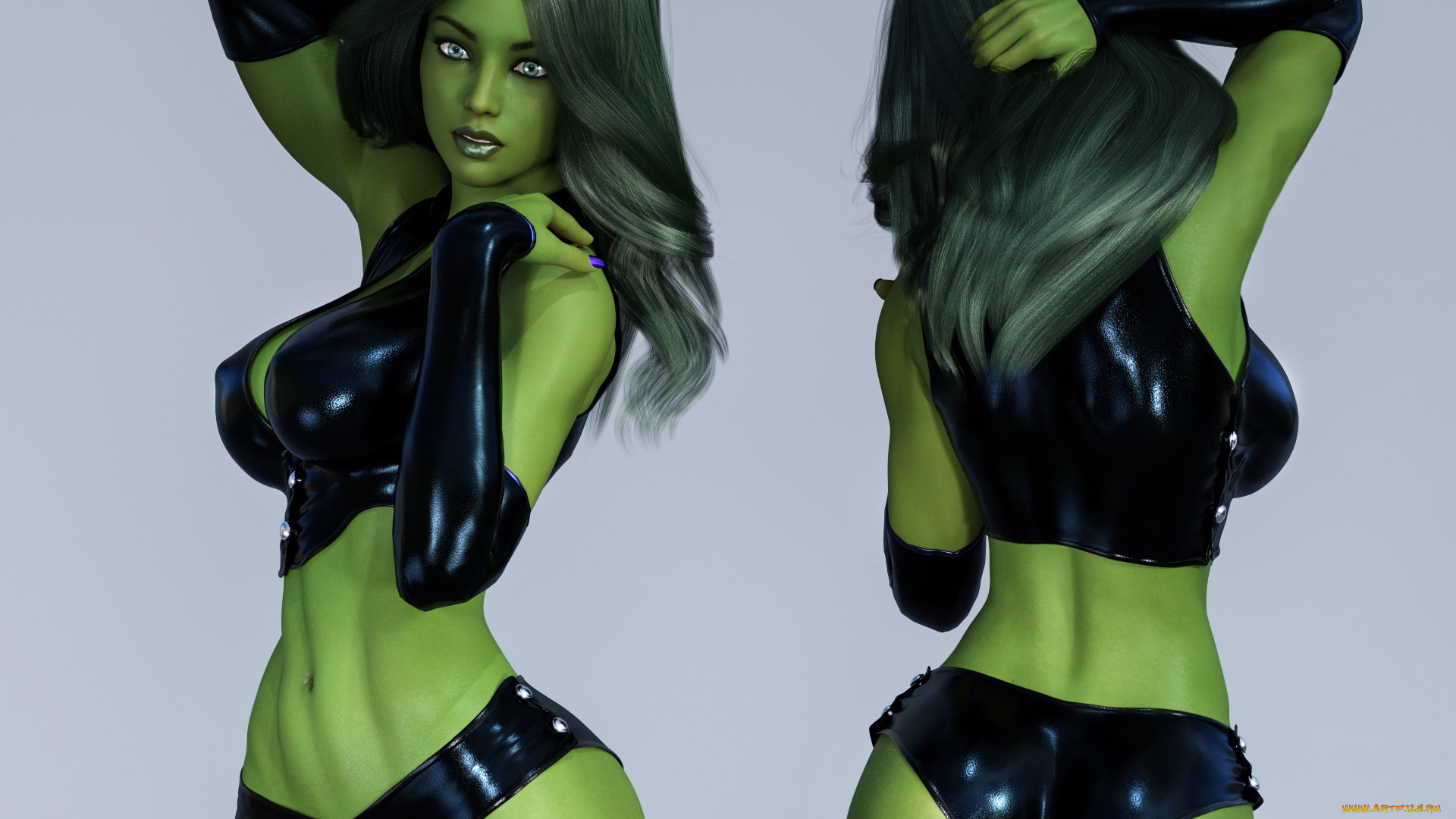 3д, графика, люди, , people, взгляд, девушка, фон