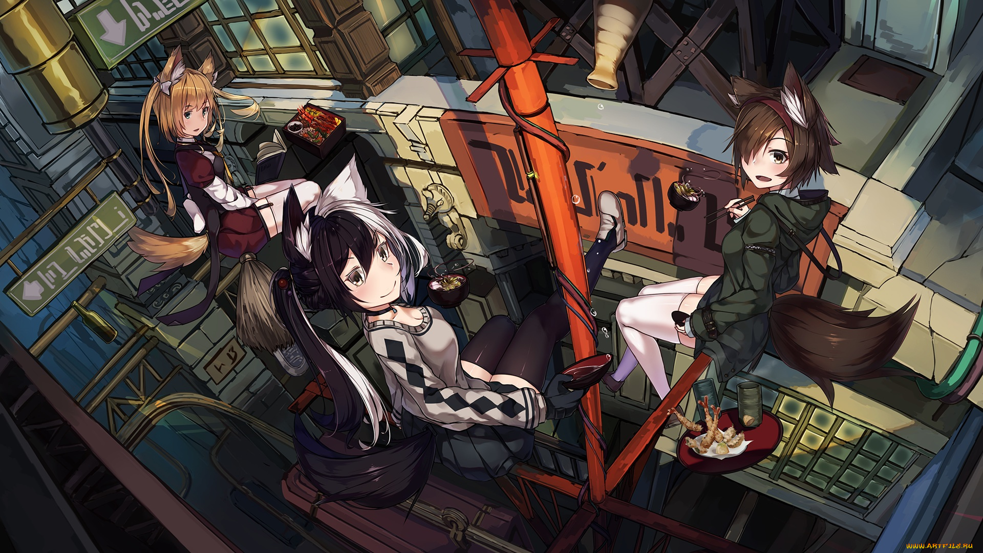 аниме, животные, , существа, natori, youkai