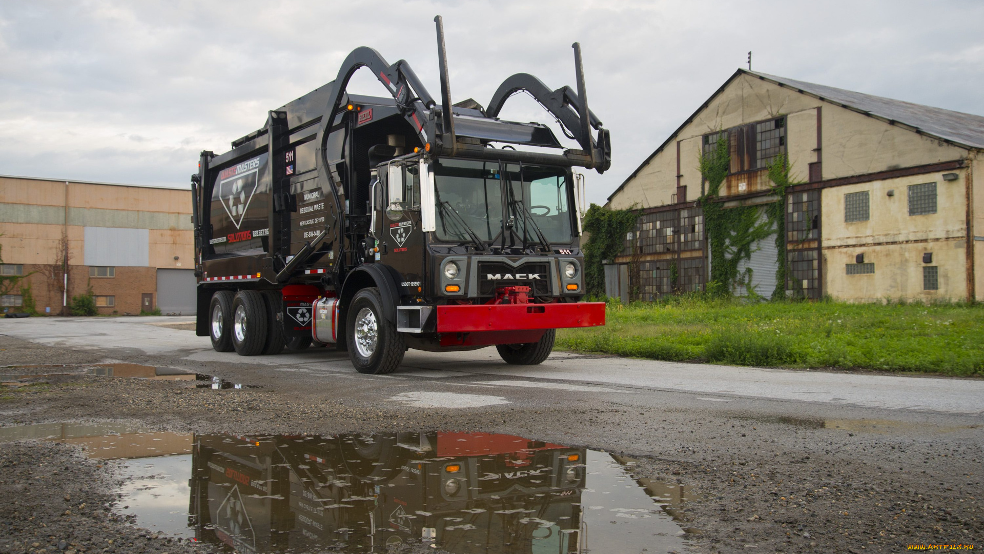 автомобили, мусоровозы, mack
