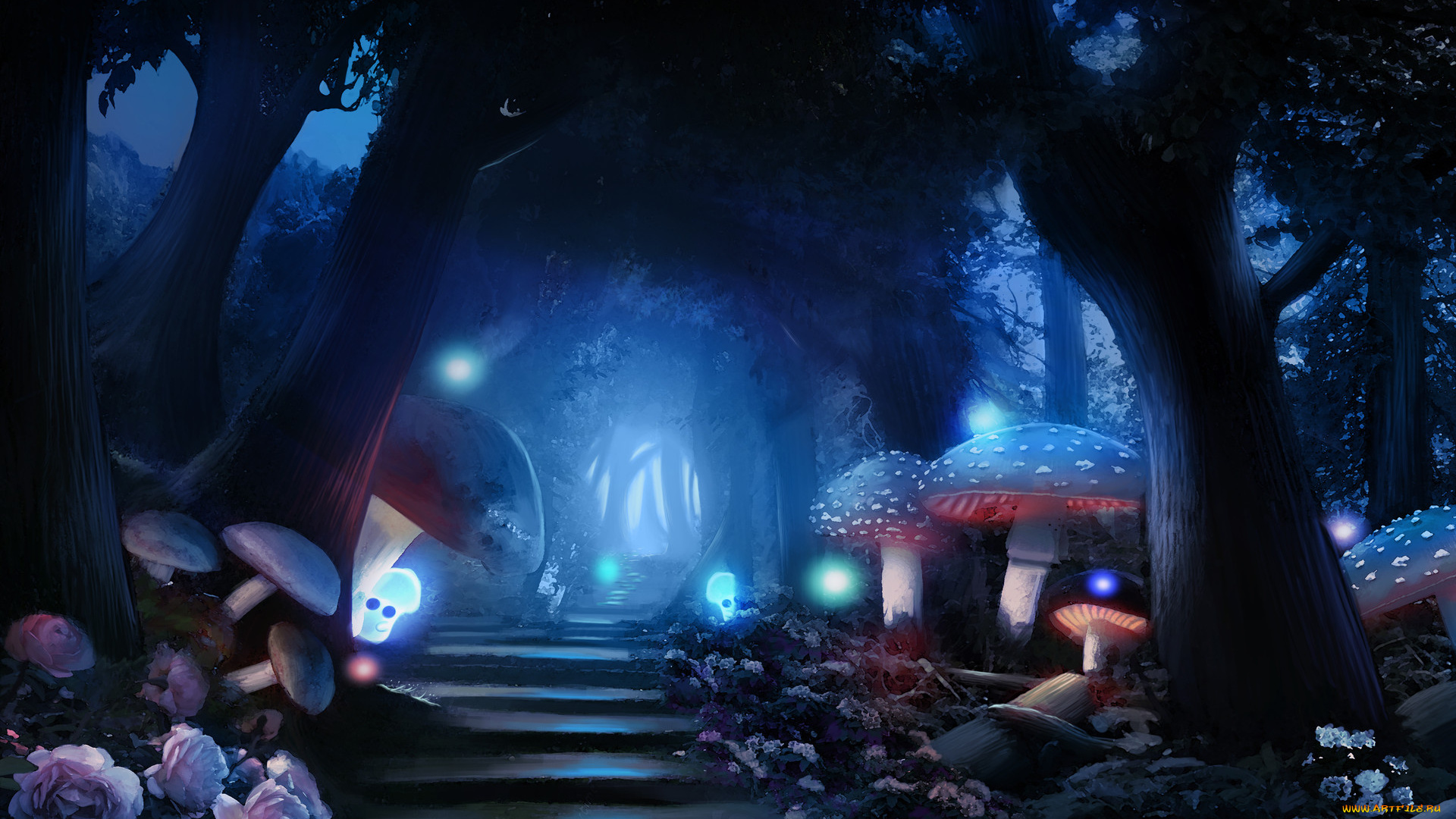 фэнтези, пейзажи, лес