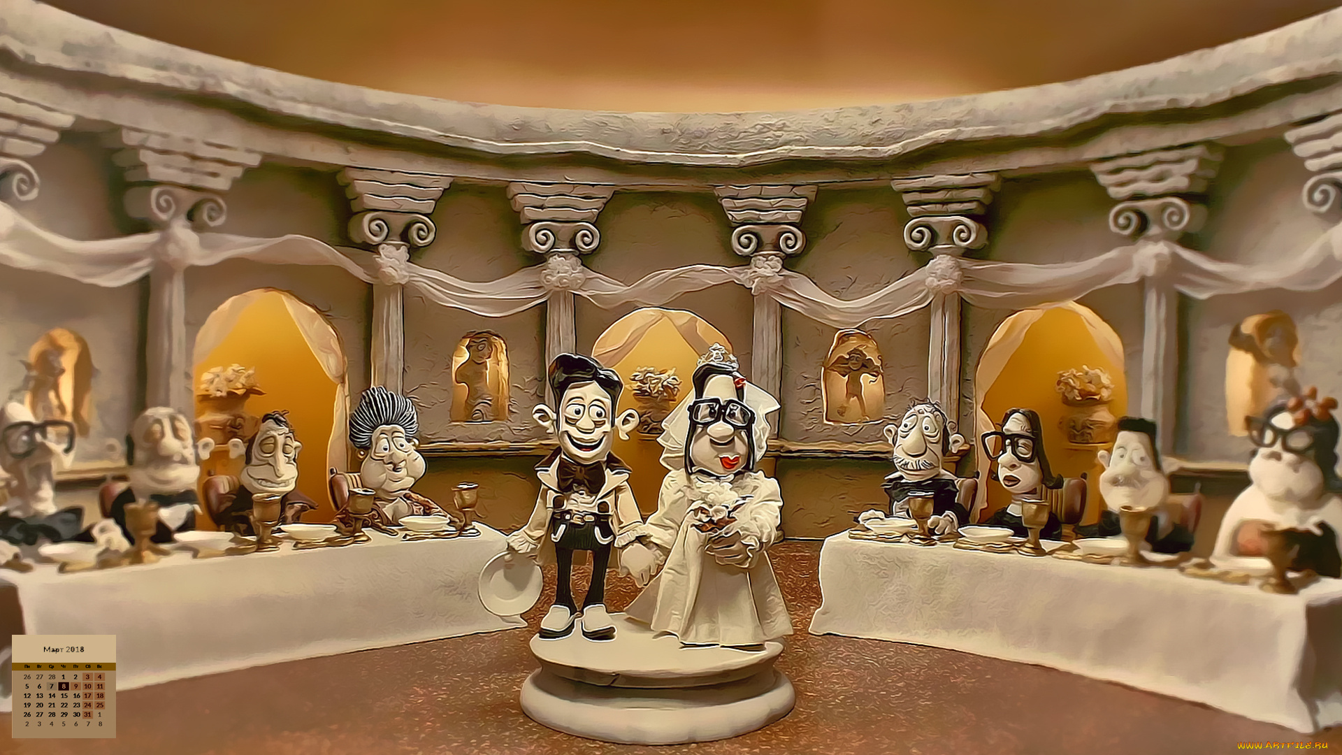 календари, кино, , мультфильмы, свадьба, 2018, парень, девушка