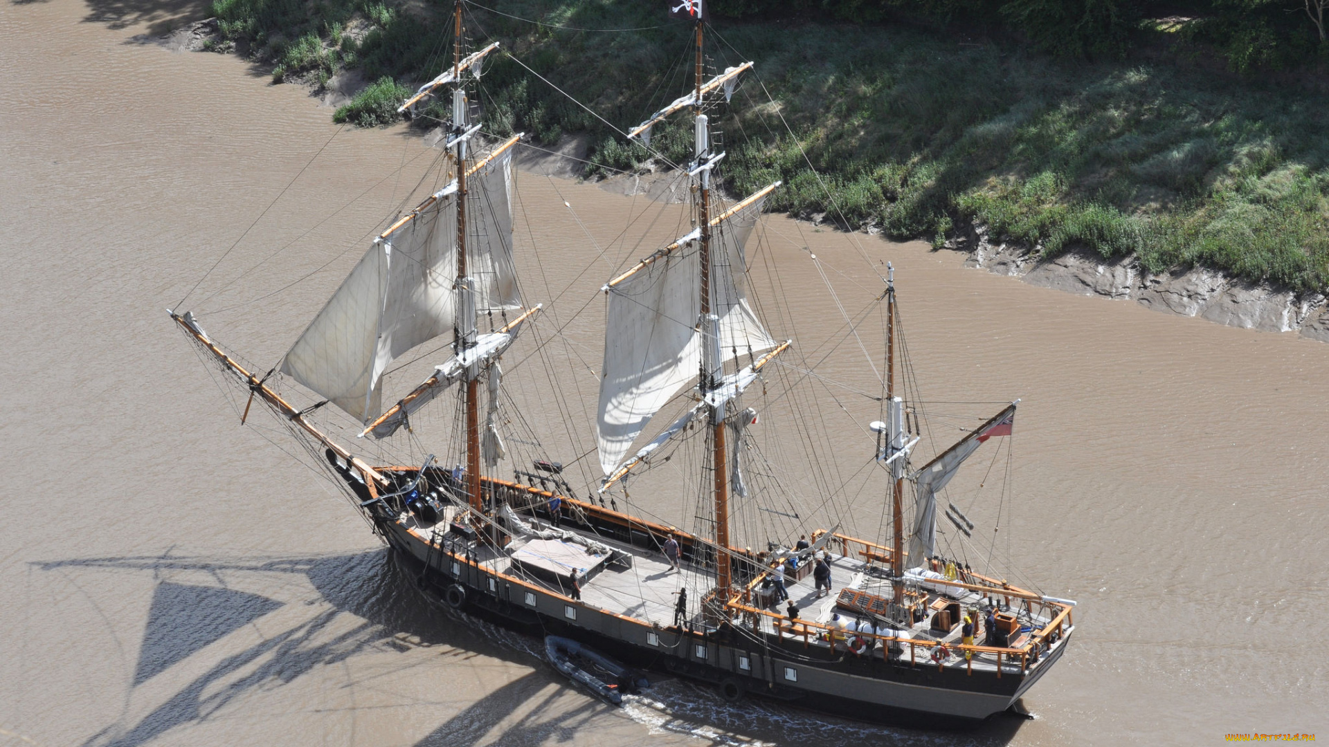 корабли, парусники, мачты, паруса