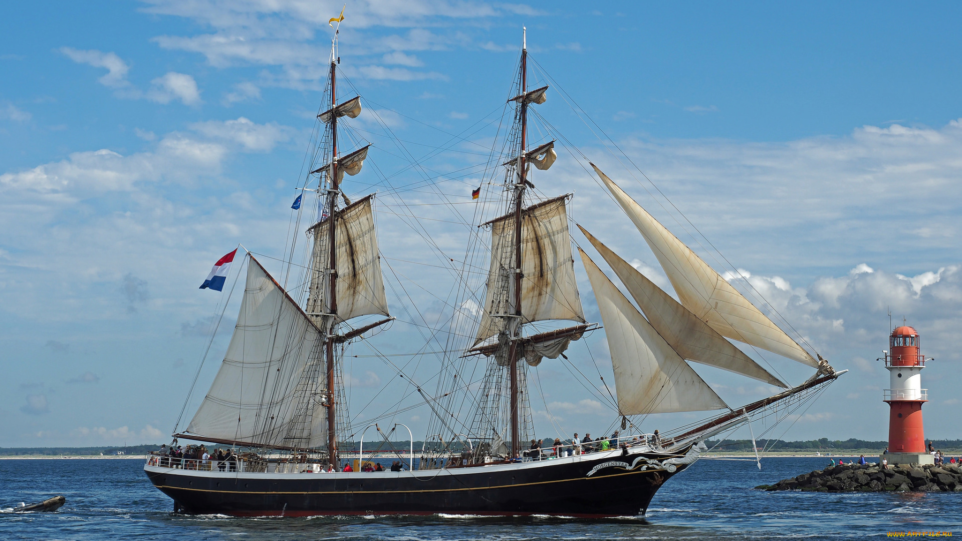 корабли, парусники, мачты, паруса