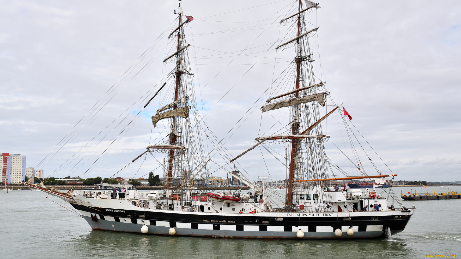 корабли, парусники, паруса, мачты