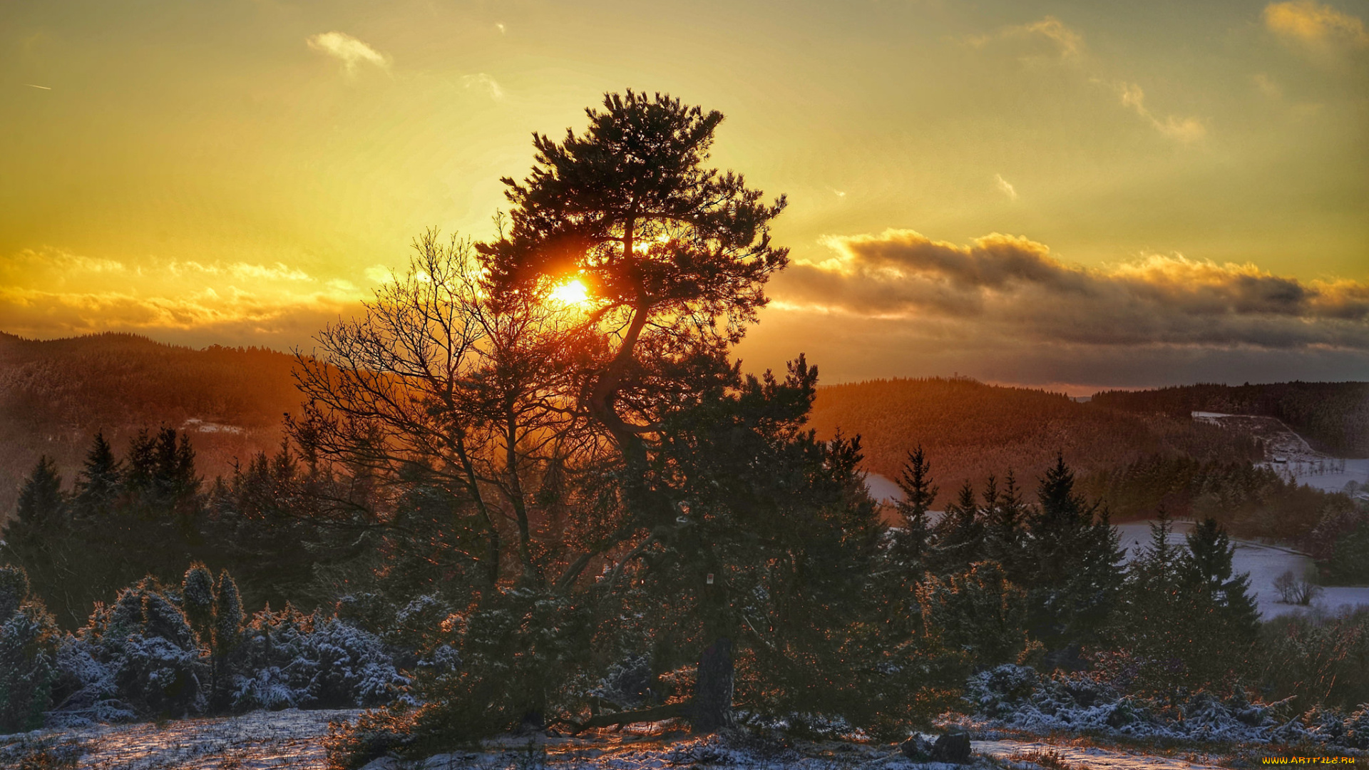 природа, восходы, закаты, простор