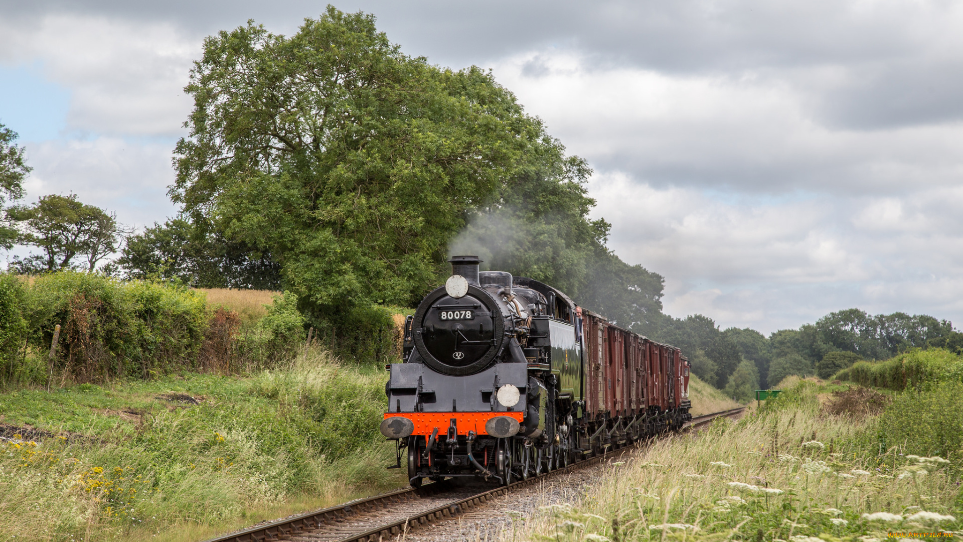 техника, паровозы, состав, локомотив