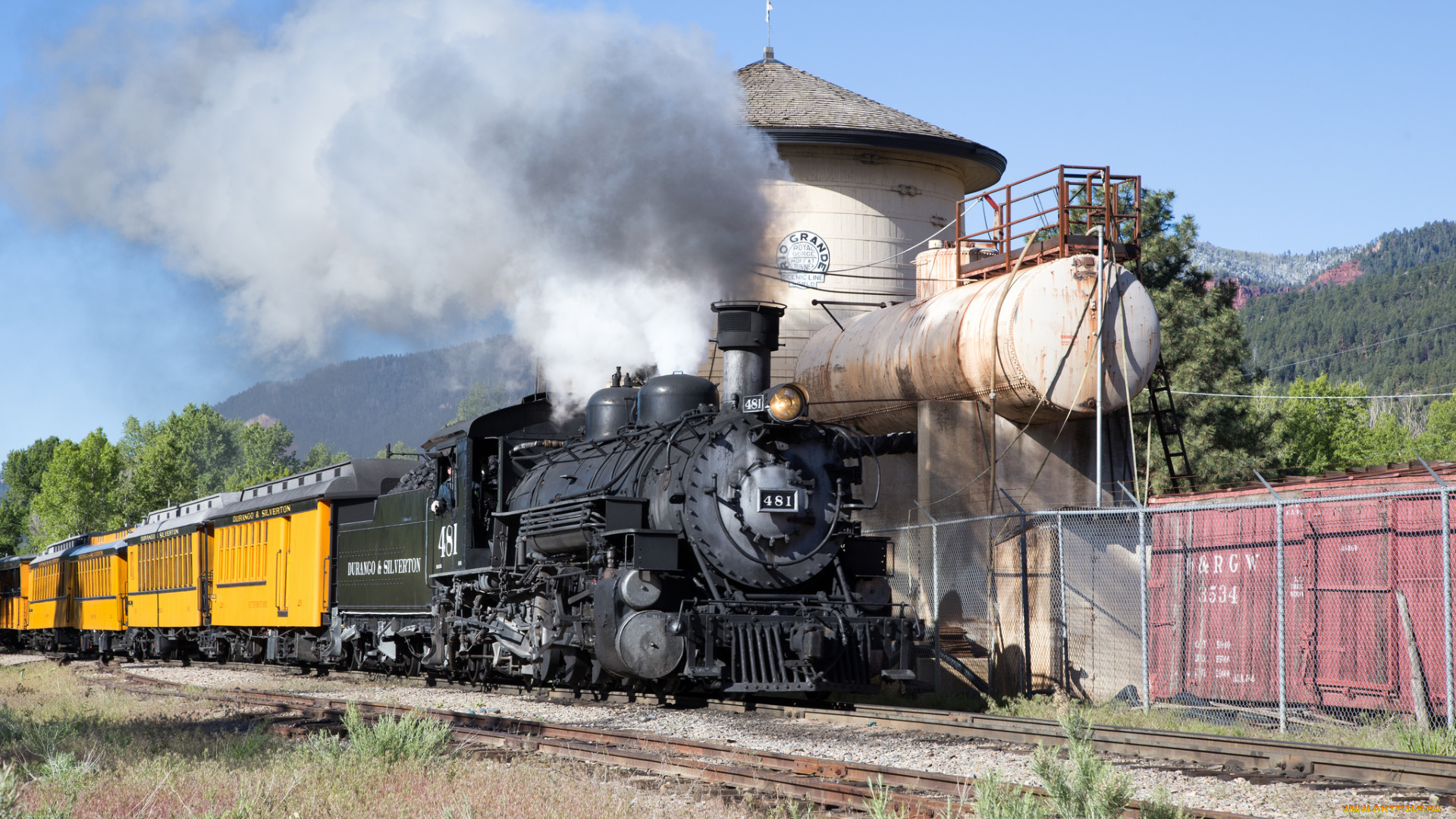 техника, паровозы, состав, локомотив