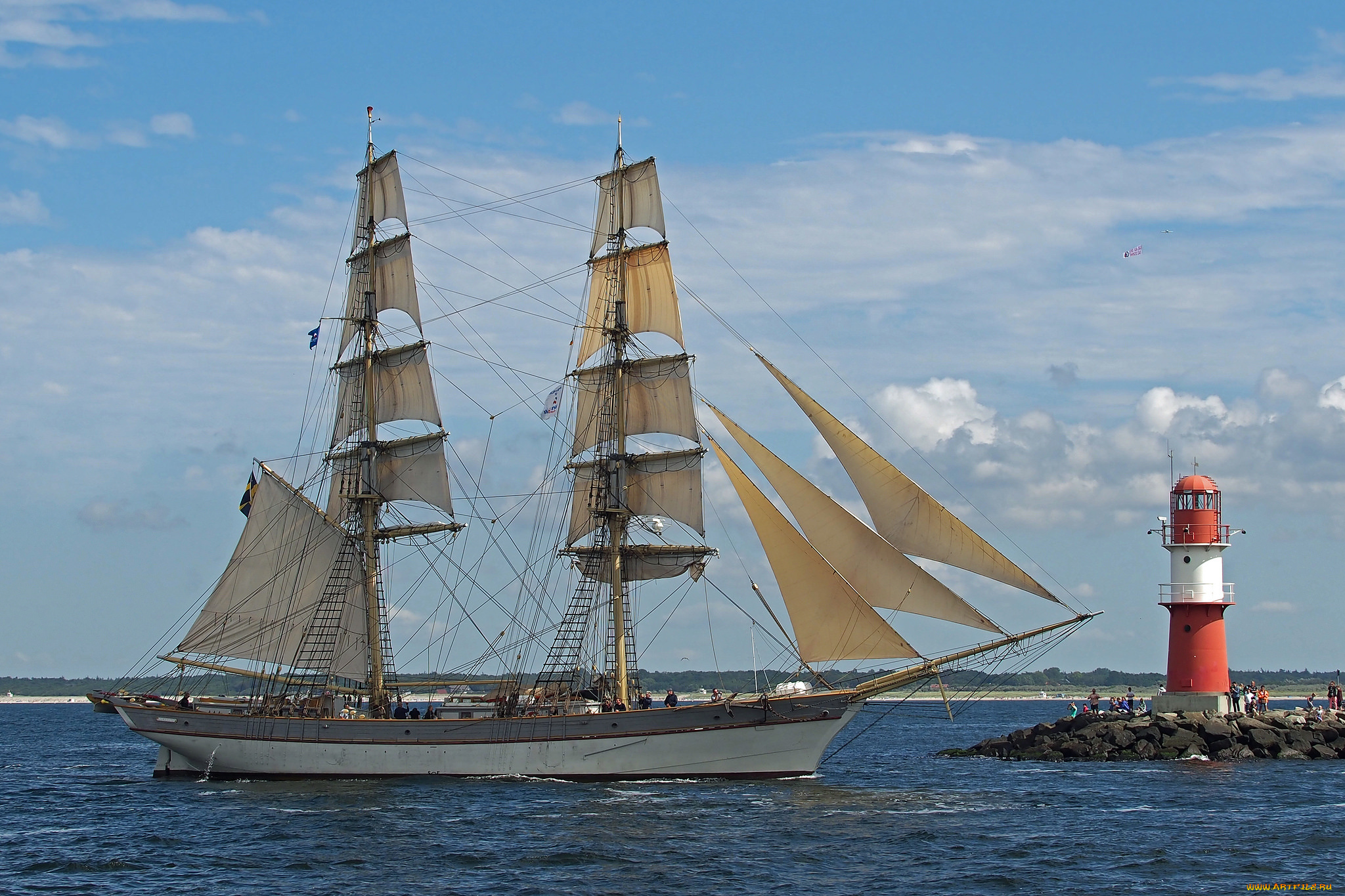 корабли, парусники, мачты, паруса