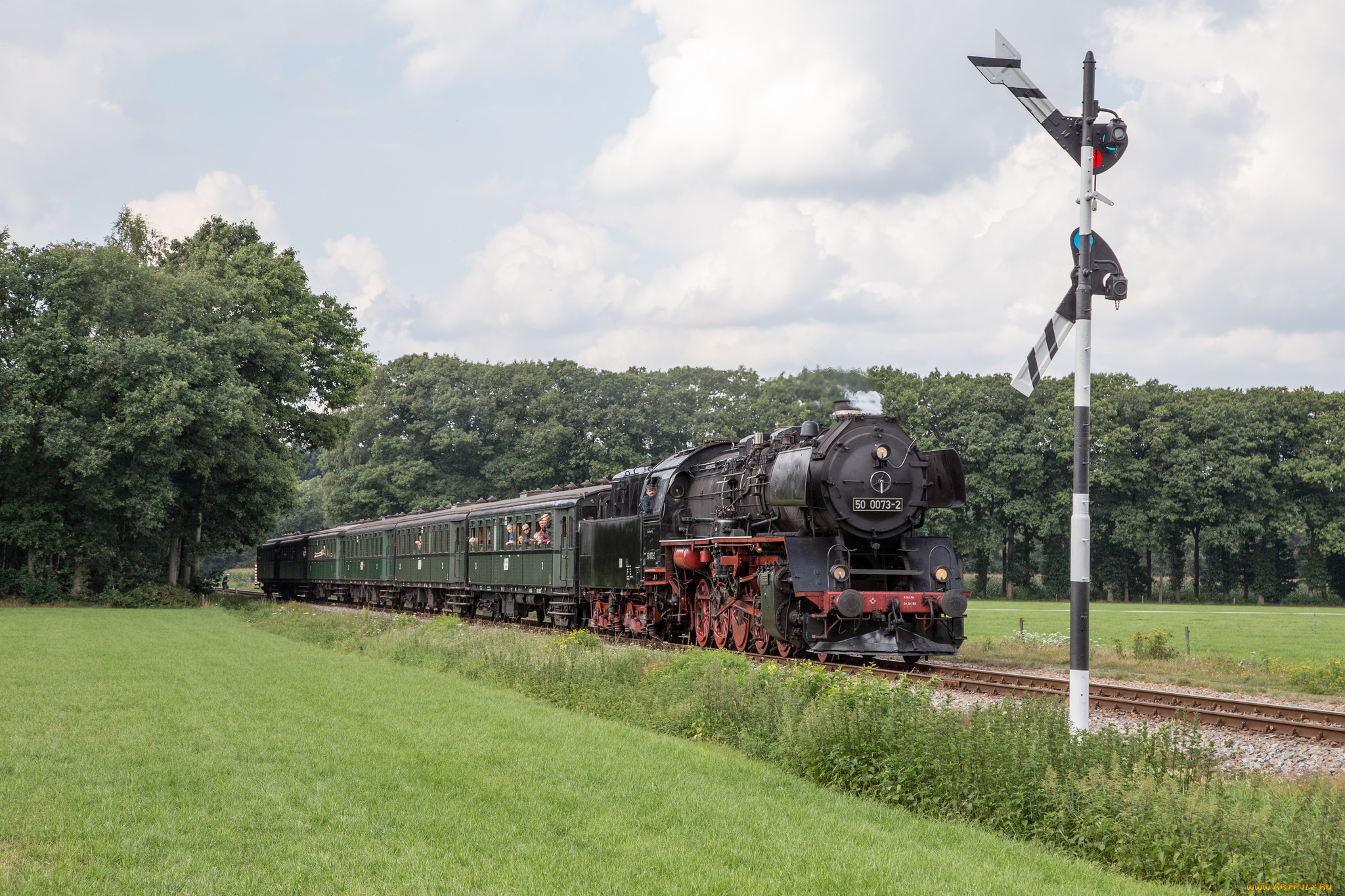 техника, паровозы, локомотив, состав