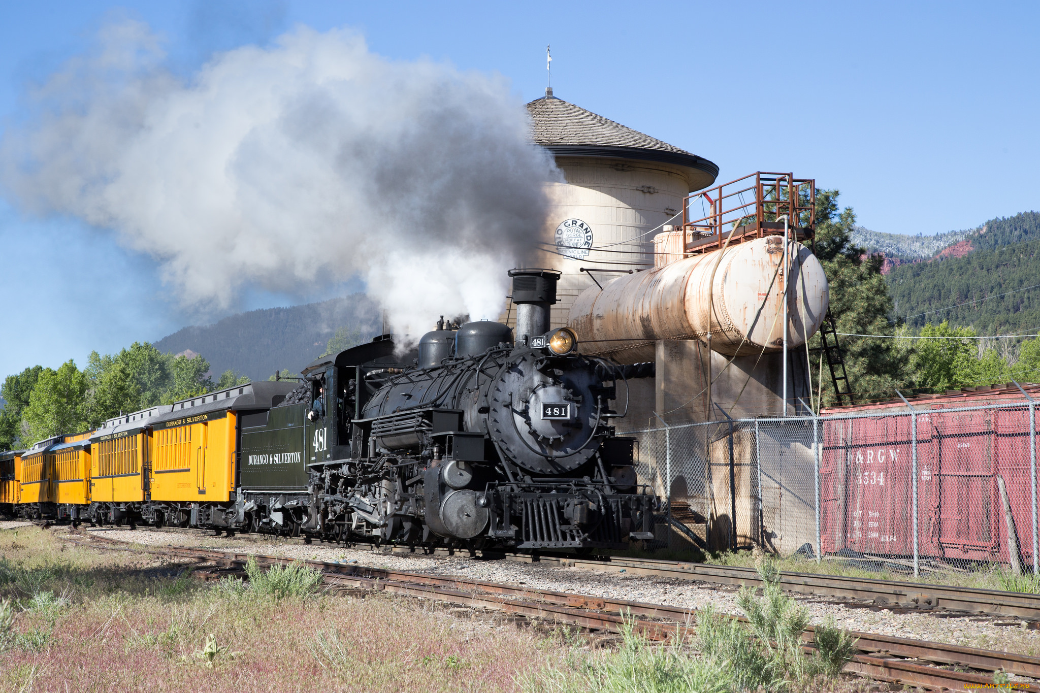 техника, паровозы, состав, локомотив