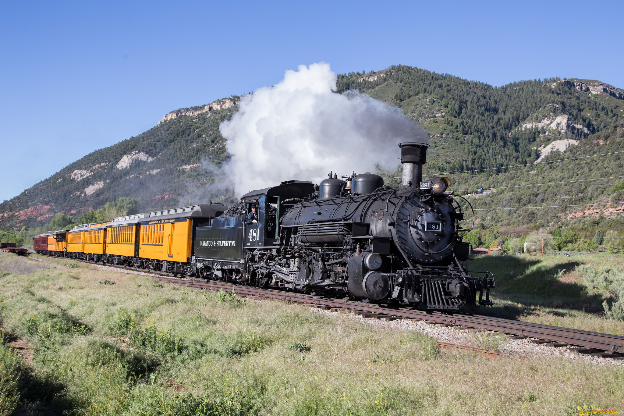 техника, паровозы, состав, локомотив