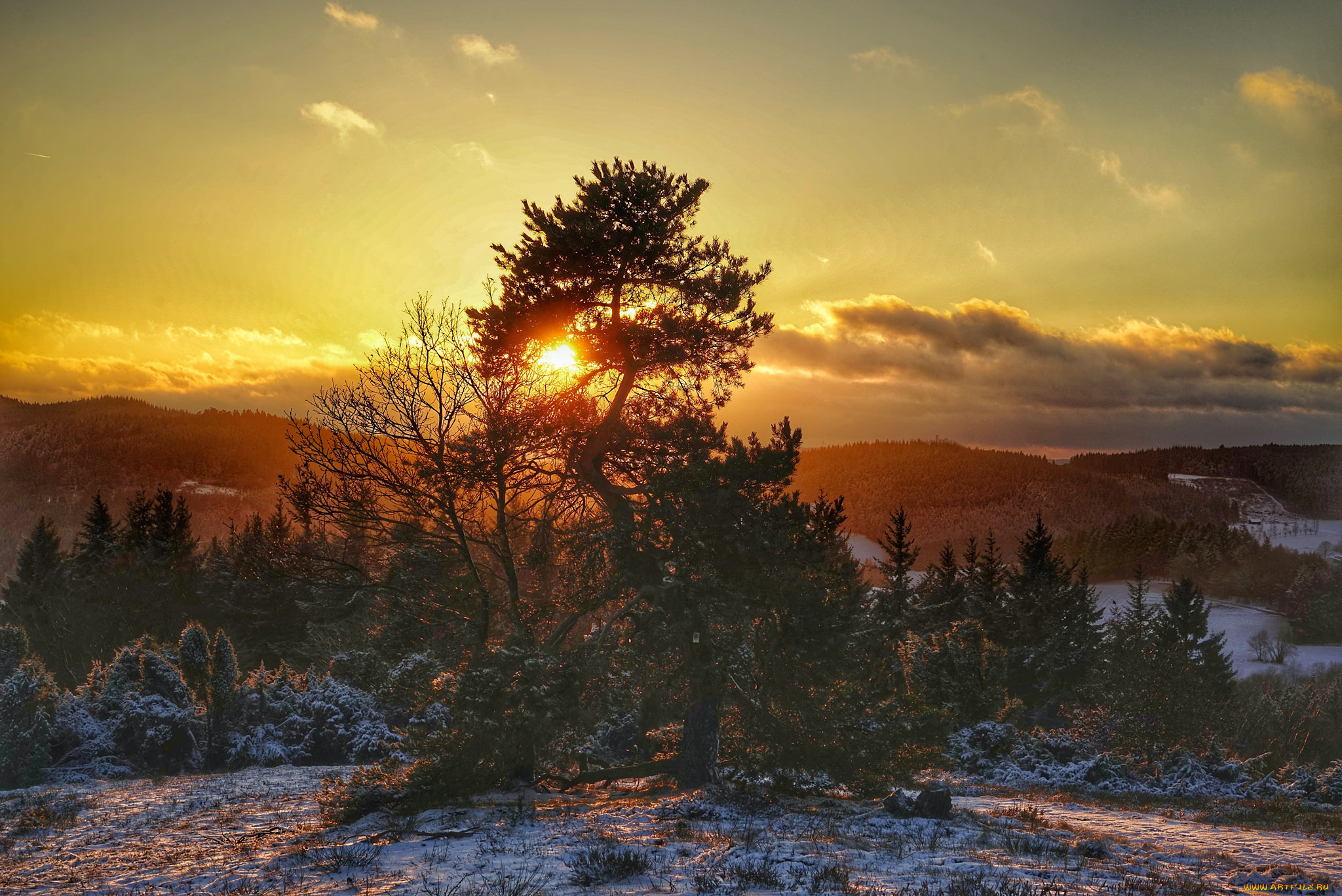 природа, восходы, закаты, простор