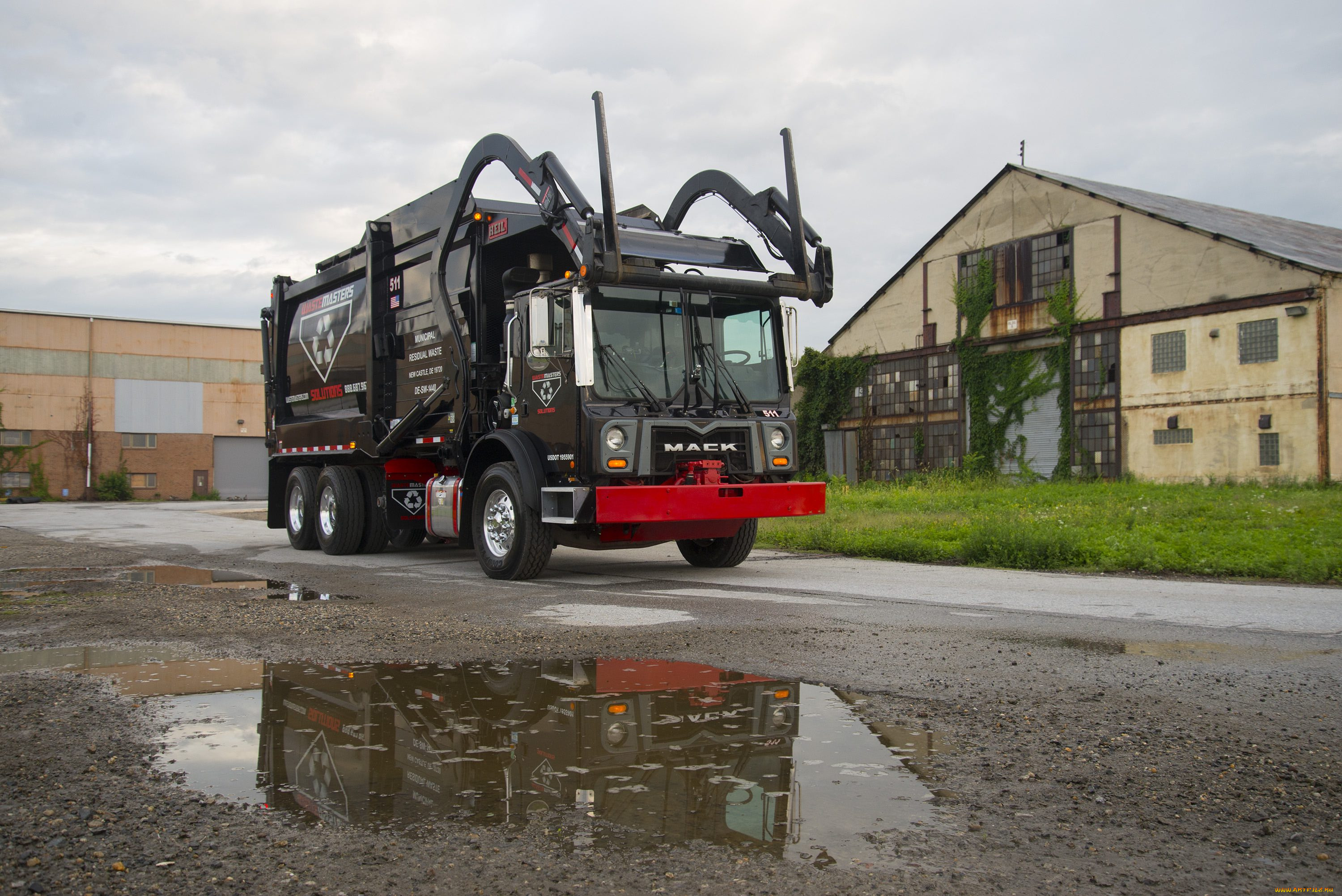 автомобили, мусоровозы, mack