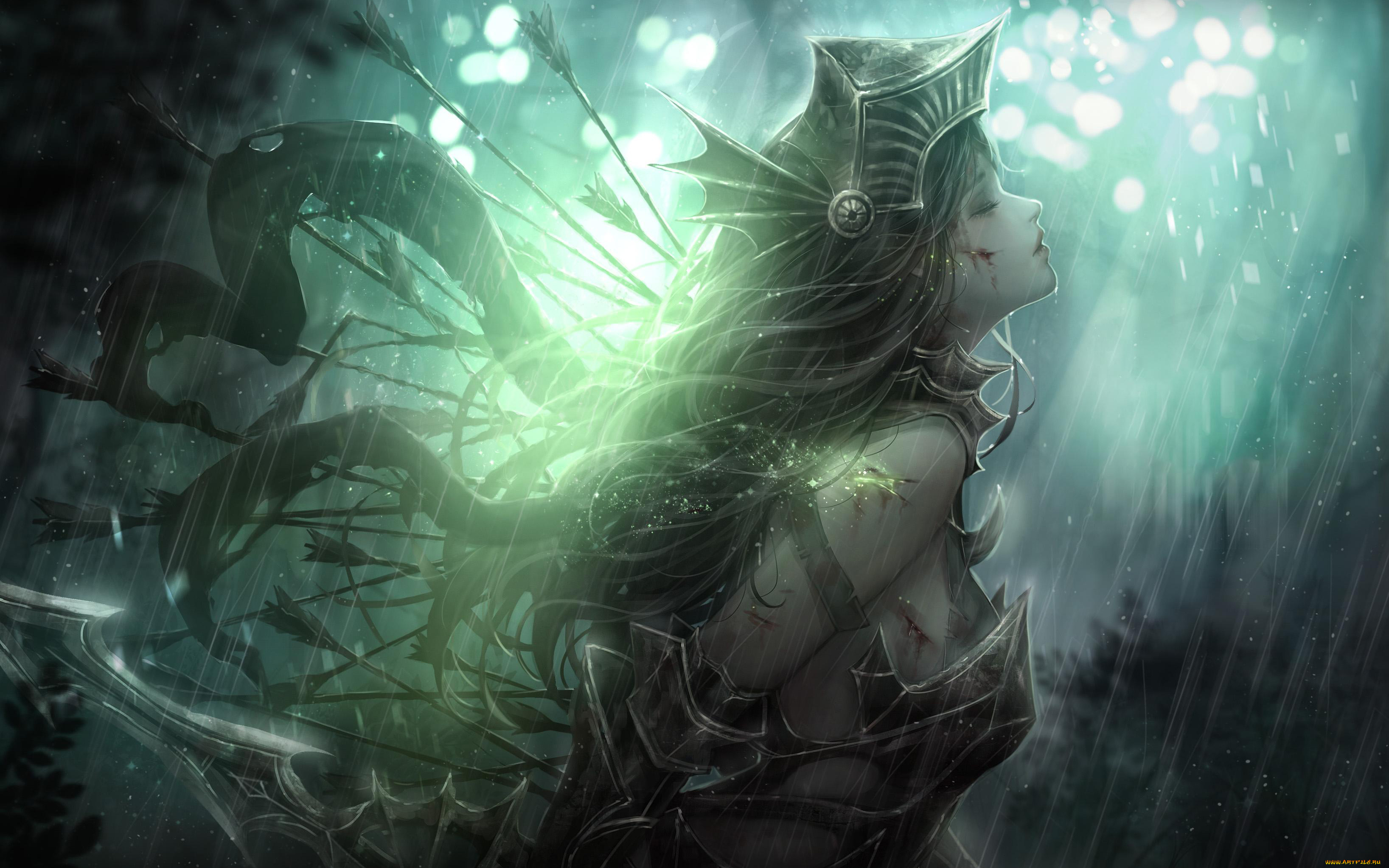 фэнтези, девушки, стрелы, девушка