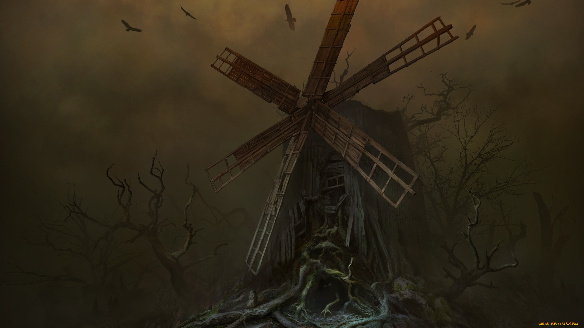 фэнтези, нежить, мельница