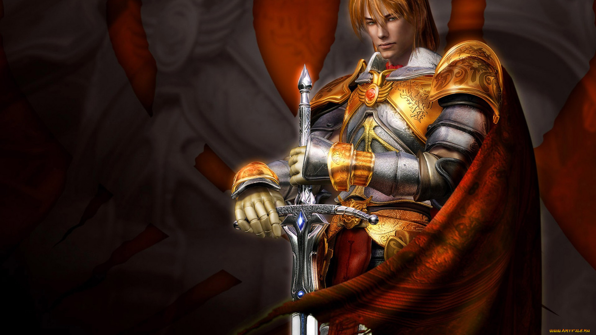 видео, игры, a3, , age, of, sovereign, , project, a3, доспехи, меч, плащ, рыцарь