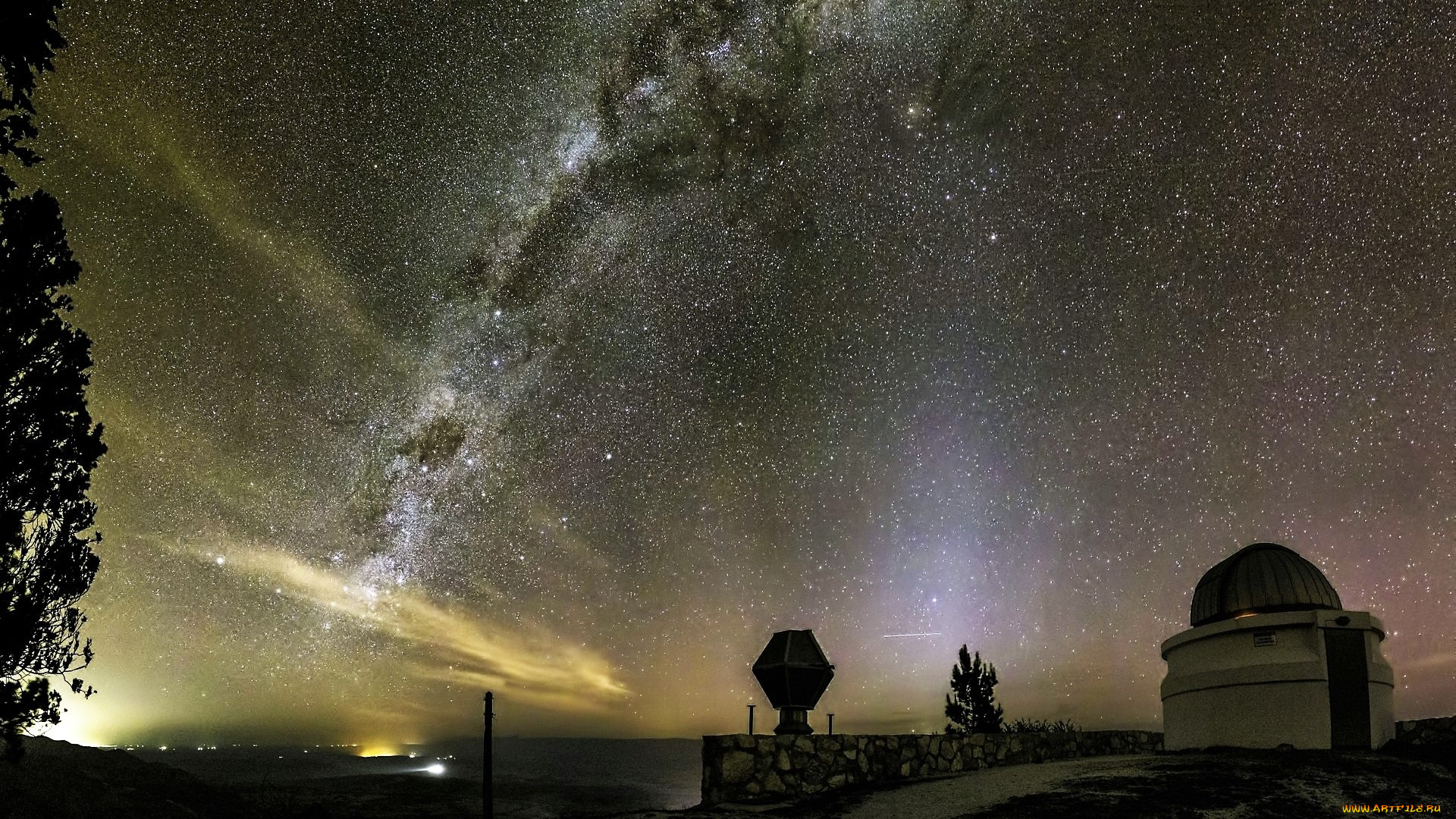города, -, улицы, , площади, , набережные, небо, звезды, море, набережная, обсерватория