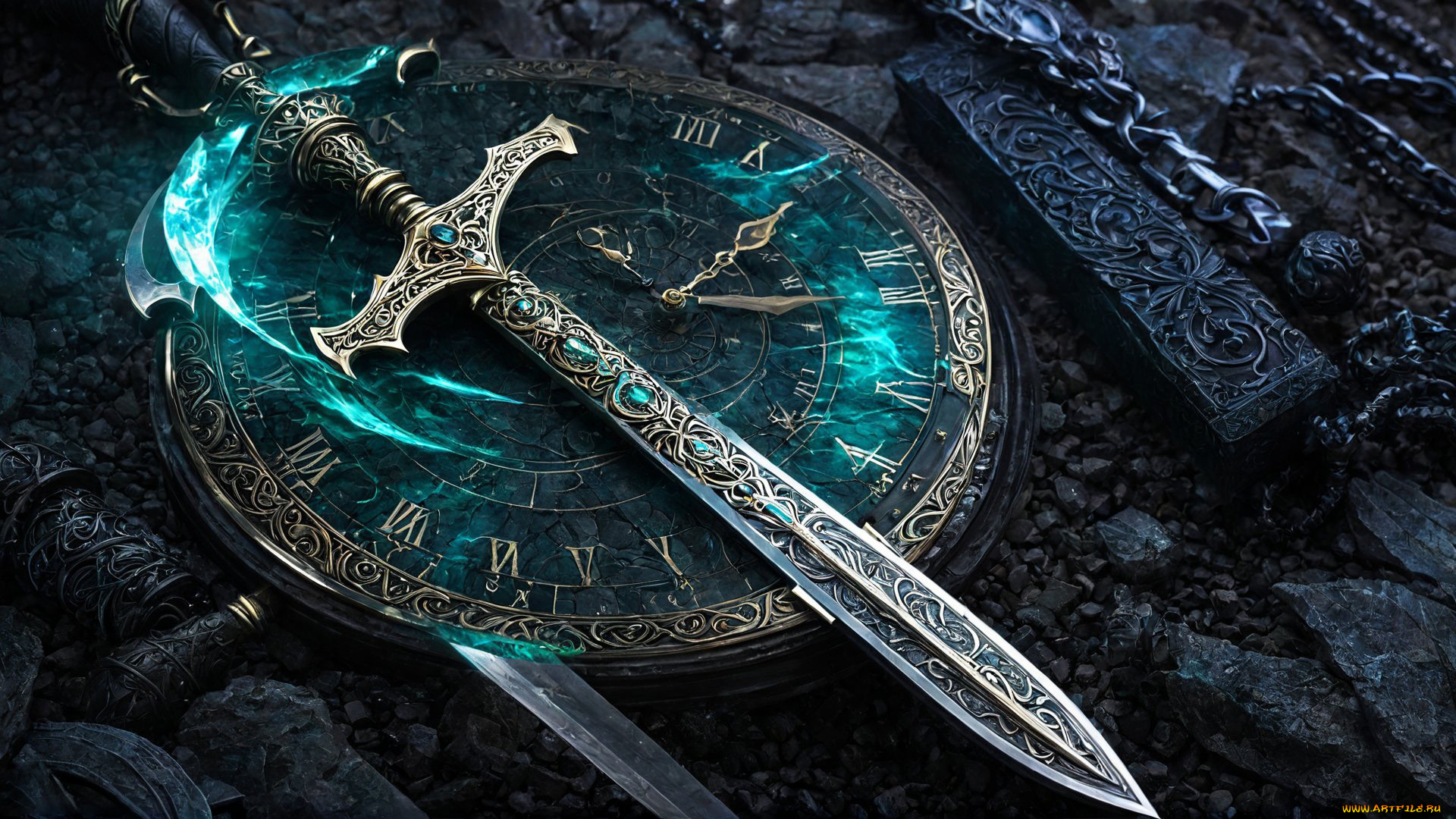 3д, графика, фантазия, , fantasy, нейросети, графика, нейроарт, ai, art, нейронные, сети, рисунки, нейро, искусство, нейрографика, graphics, neuroart, neural, networks, drawings, neuro, neurography, created, by, dave, магический, меч