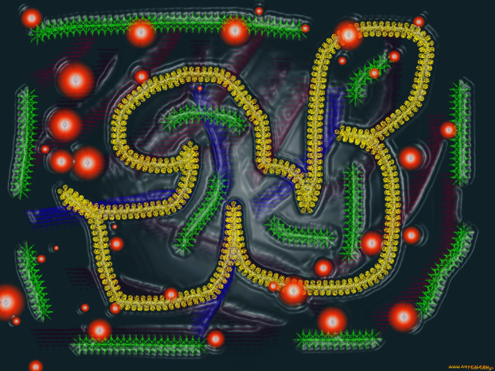 3д, графика, fractal, фракталы, фон, цвета