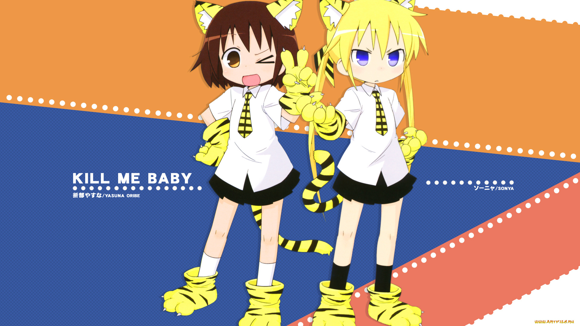 аниме, kill, me, baby, девушки