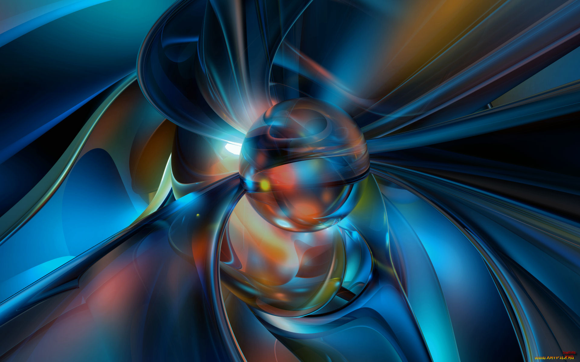 3д, графика, fractal, фракталы, рисунок, фон, цвета