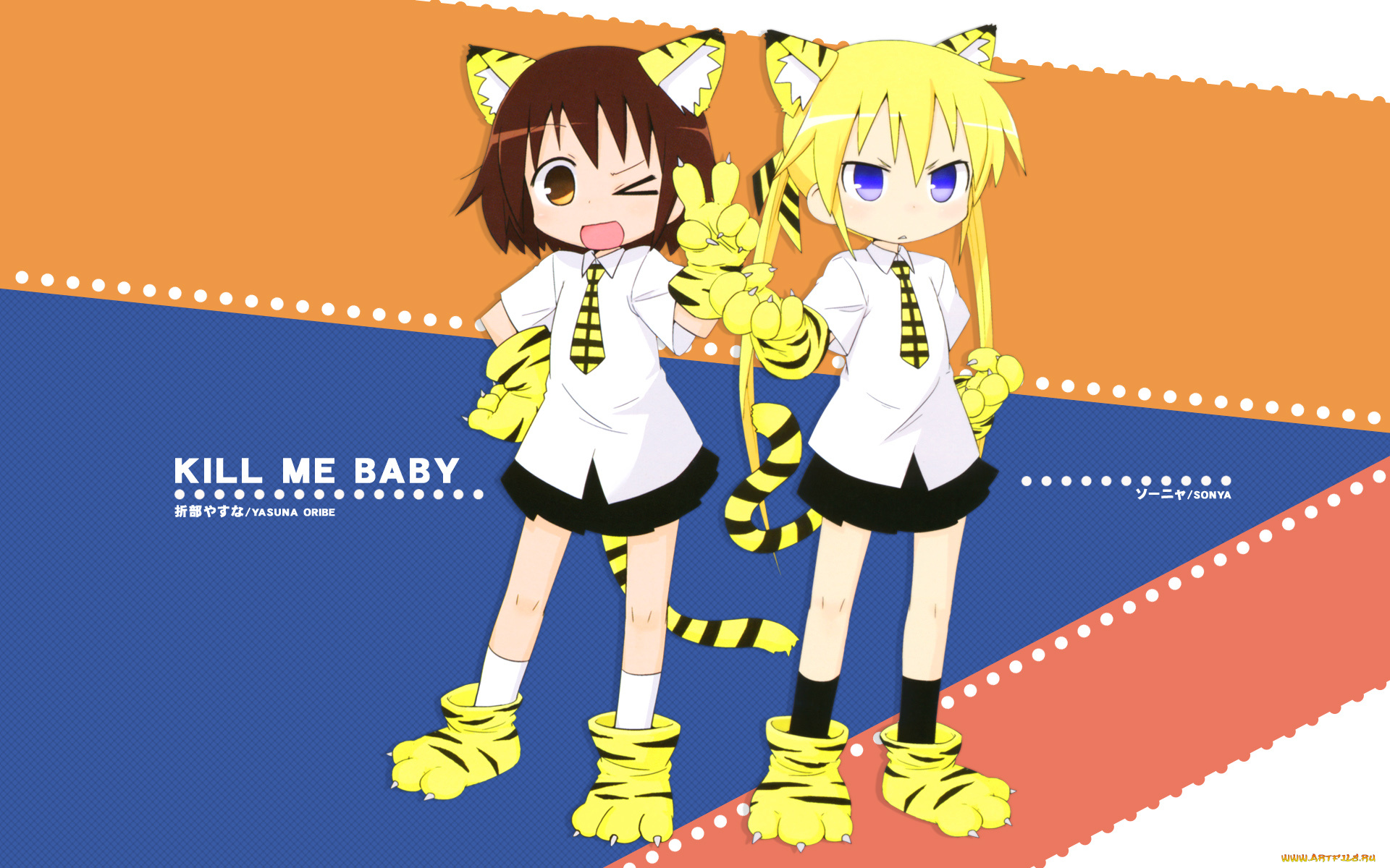 аниме, kill, me, baby, девушки