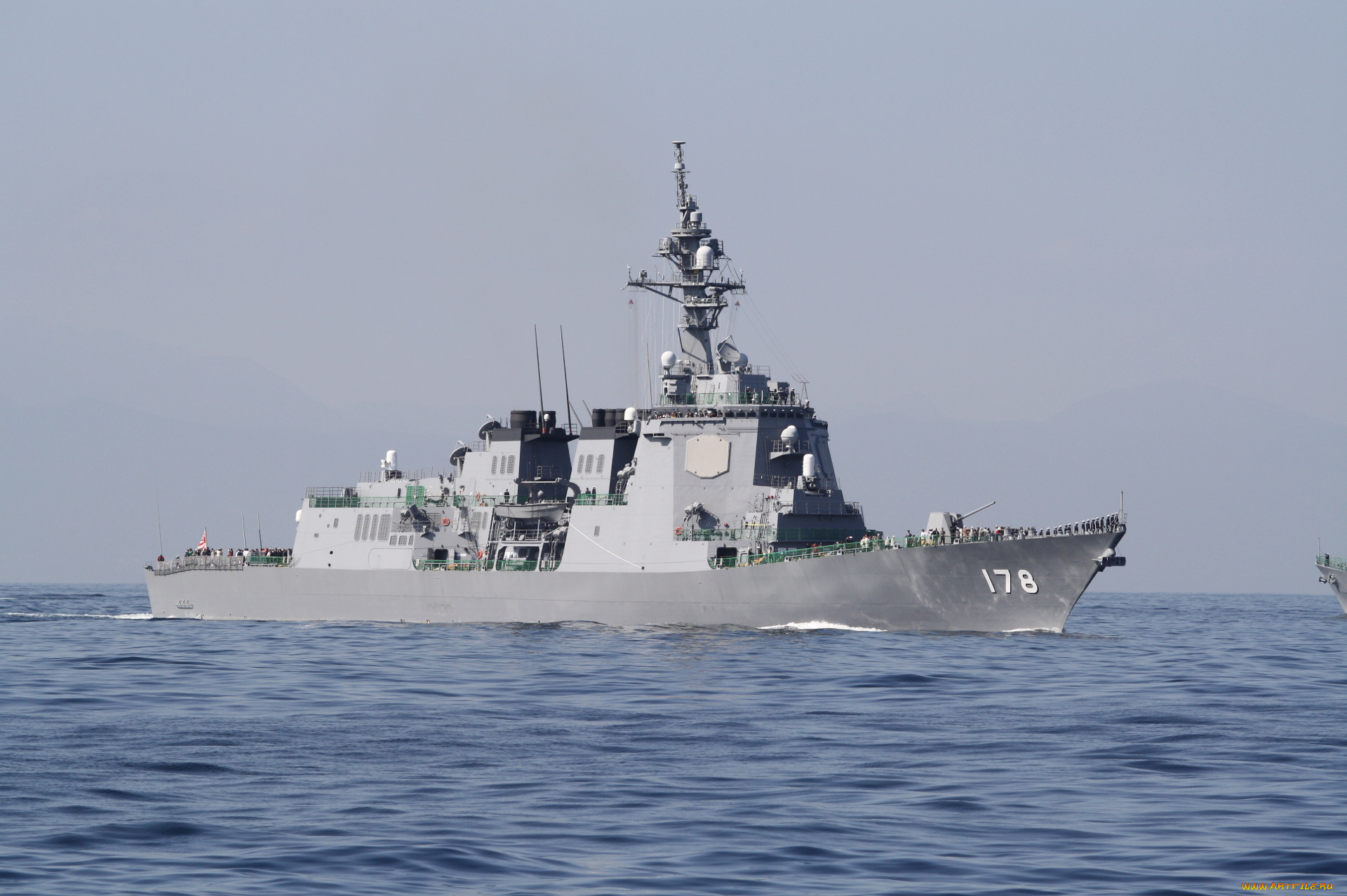 корабли, крейсеры, линкоры, эсминцы, волны