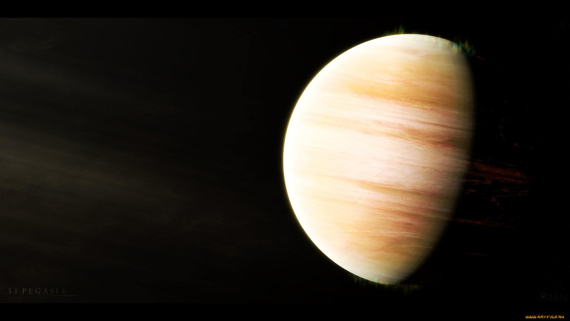 космос, арт, галактика, вселенная, планета