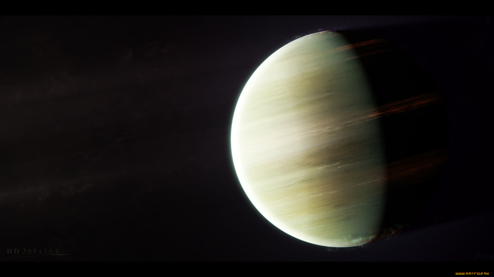 космос, арт, планета, галактика, вселенная