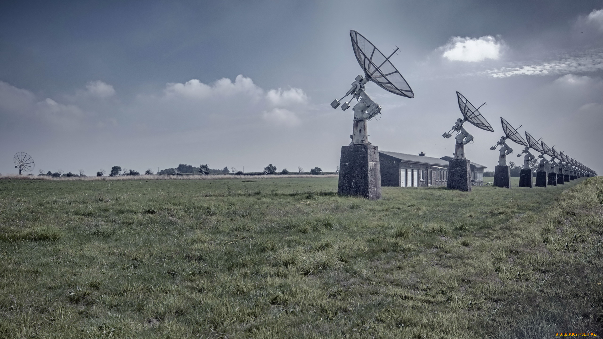 космос, разное, другое, антенны, фон, поле