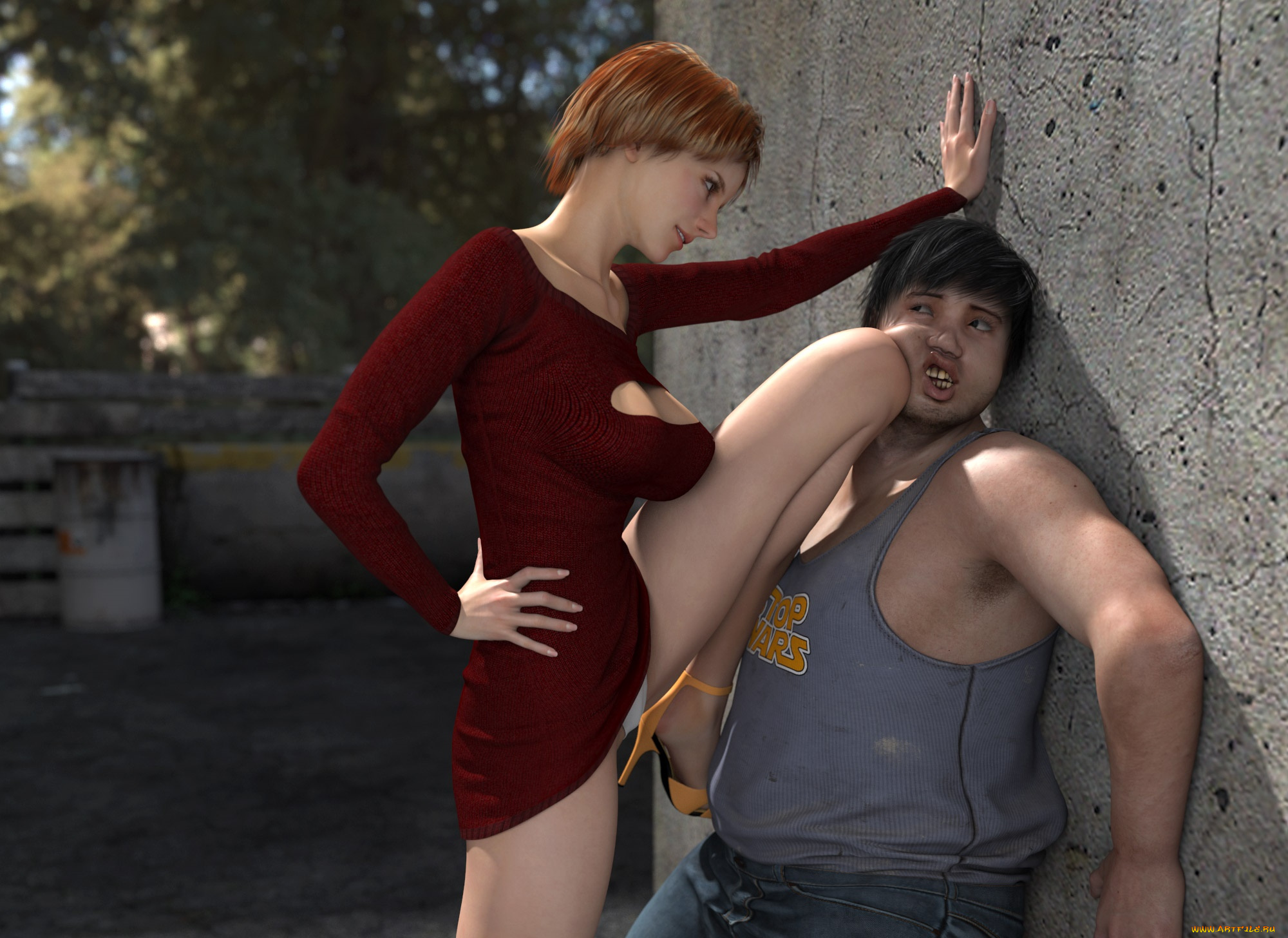 3д, графика, люди, , people, девушка, парень, фон, взгляд