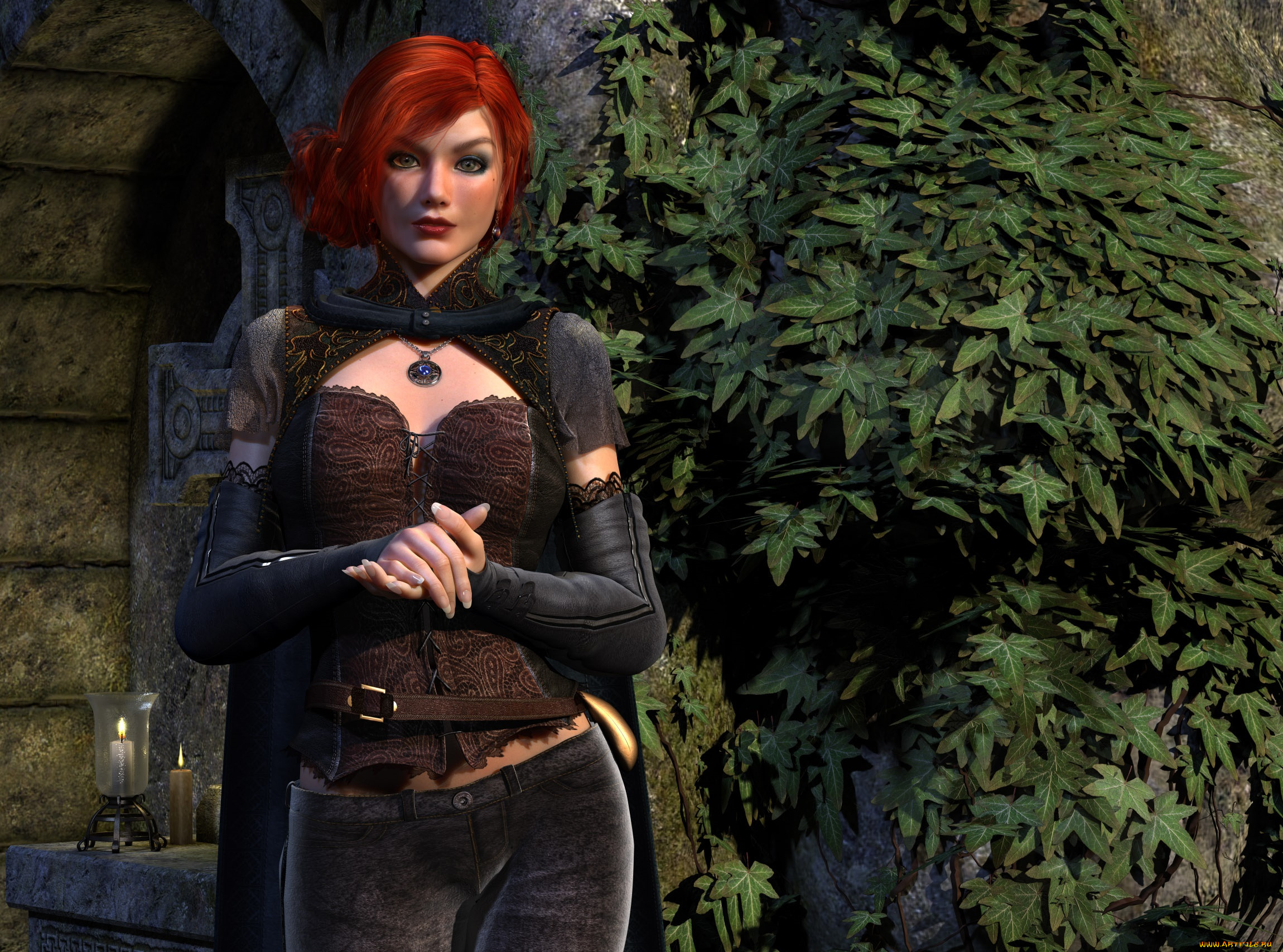 3д, графика, люди, , people, девушка, взгляд, фон