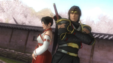 обоя 3д графика, аниме , anime, девушка, взгляд, фон, оружие, парень