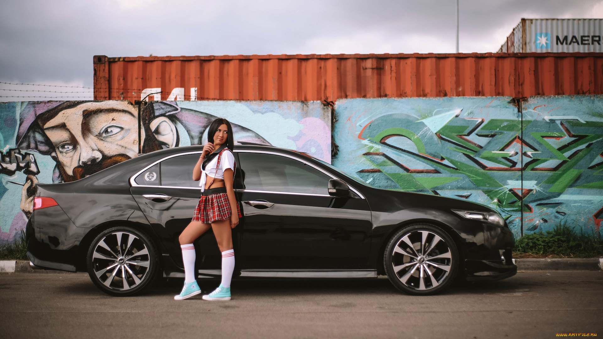 автомобили, -авто, с, девушками, honda, accord