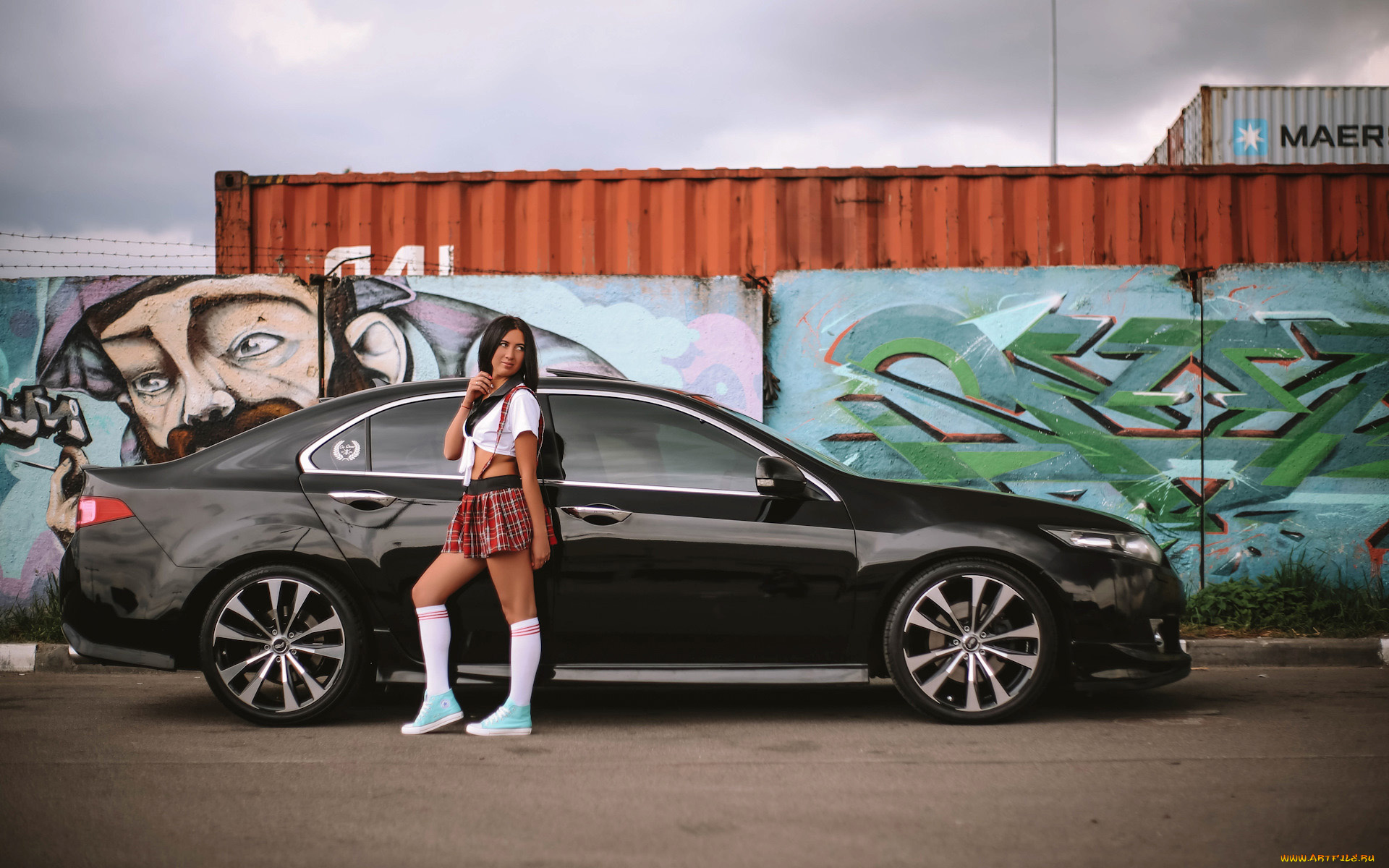 автомобили, -авто, с, девушками, honda, accord