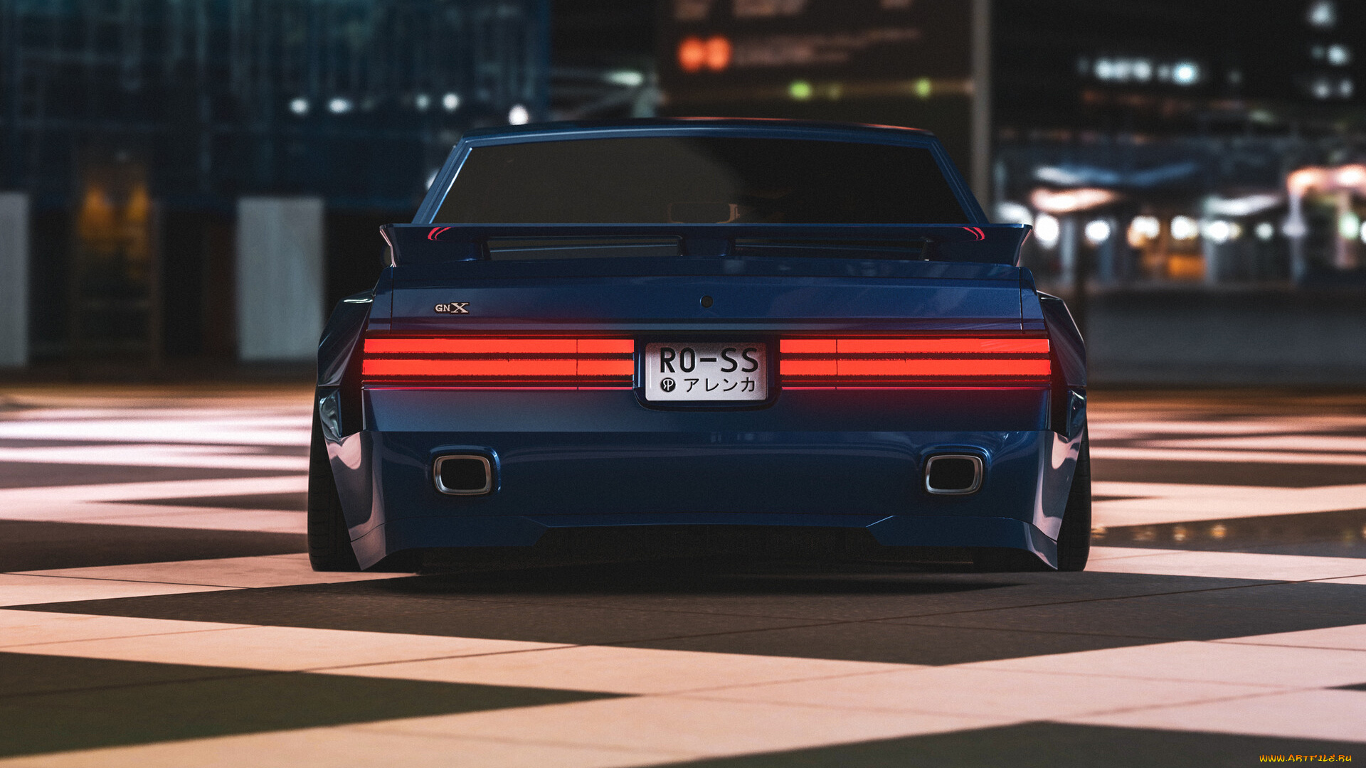 автомобили, 3д, buick, regal, gnx, widebody