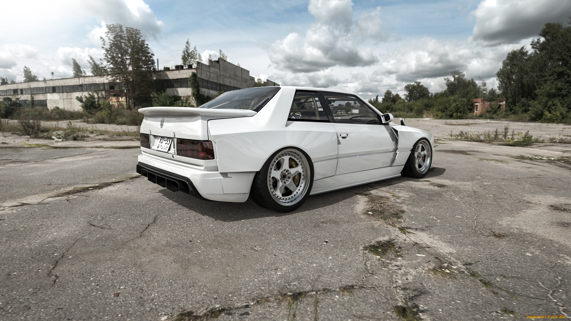 автомобили, 3д, maserati, ghibli, widebody, 1997