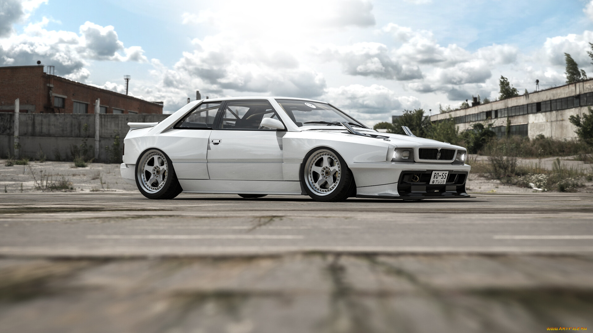 автомобили, 3д, maserati, ghibli, widebody, 1997