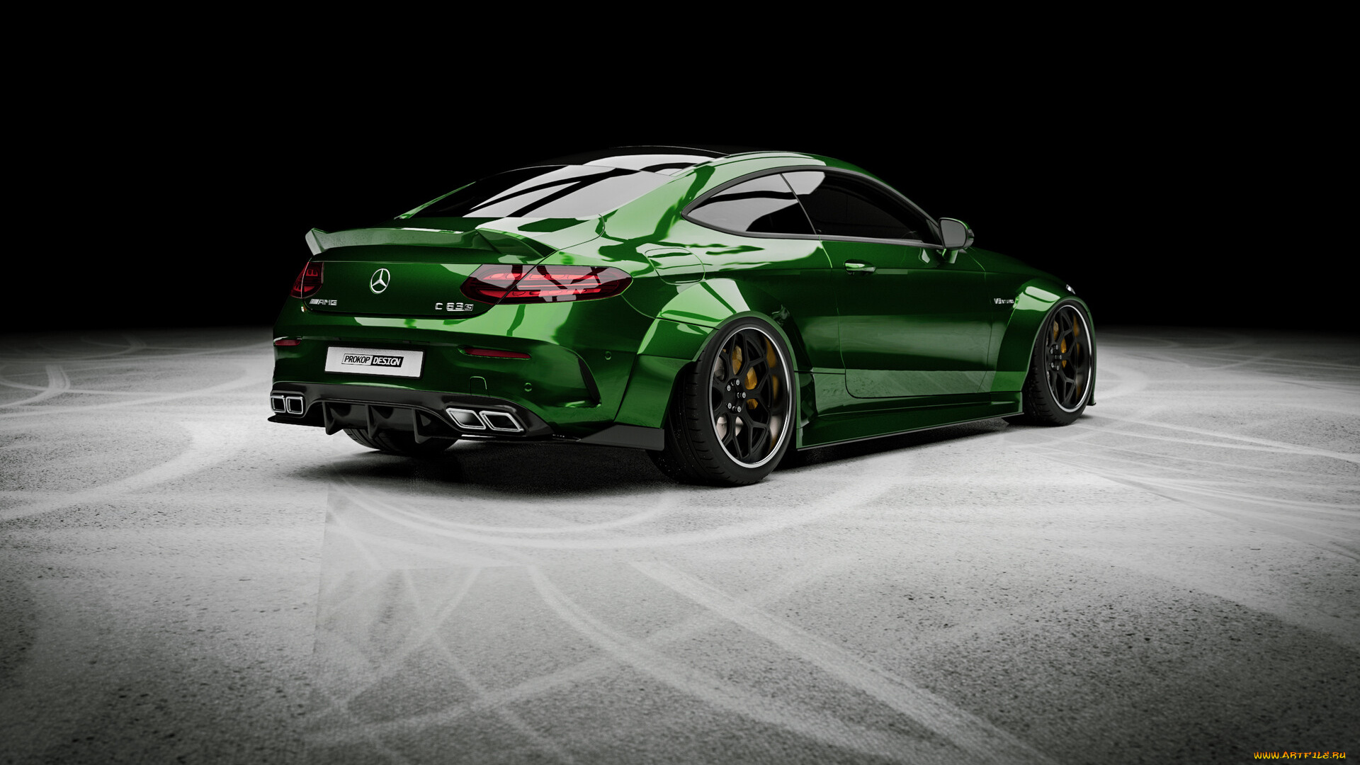 автомобили, 3д, mercedes, benz, c, 63s, amg, widebody