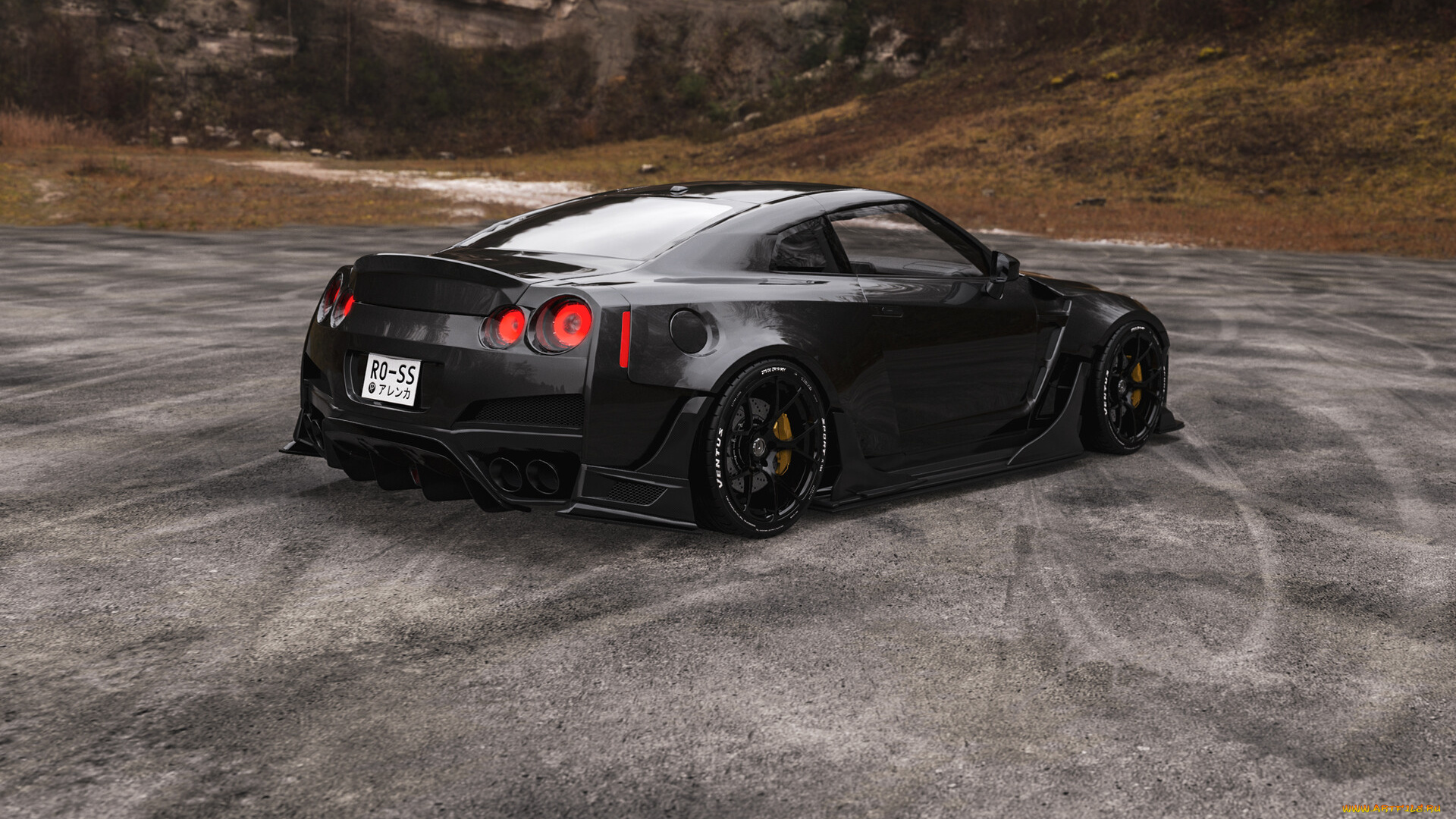 автомобили, 3д, nissan, gt-r, rp-m, r35, japan, car, legend, japanese, godzilla, edition