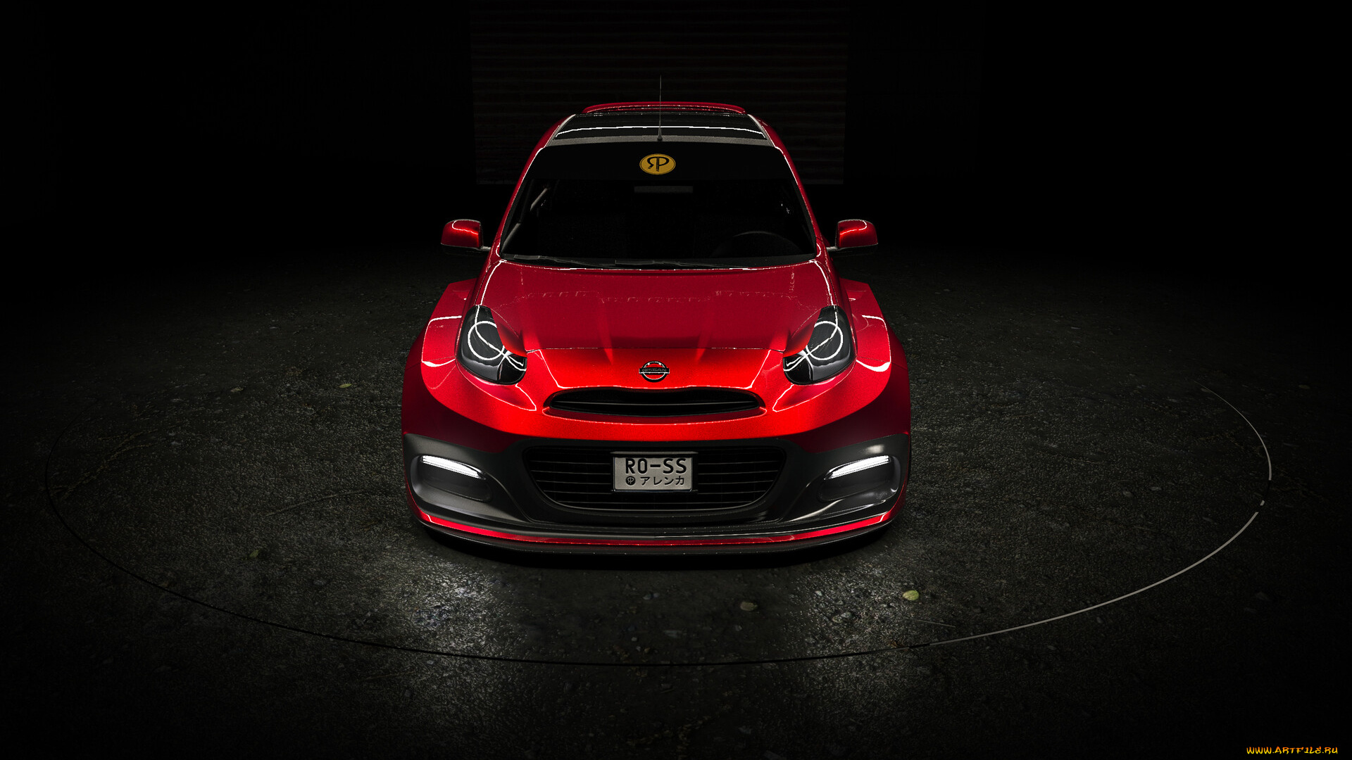 автомобили, 3д, nissan, micra, widebody