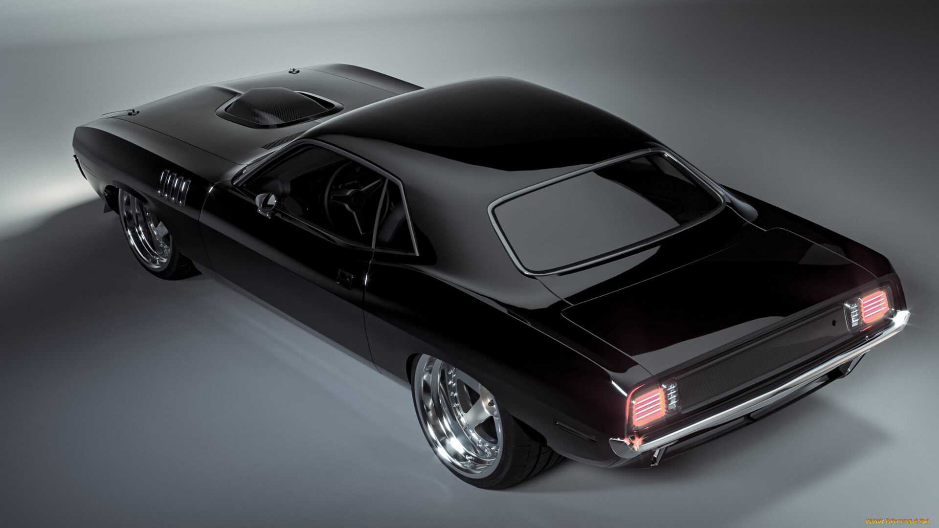 автомобили, 3д, plymouth, hemi, cuda, barracuda, american, muscle, stance, classic, car