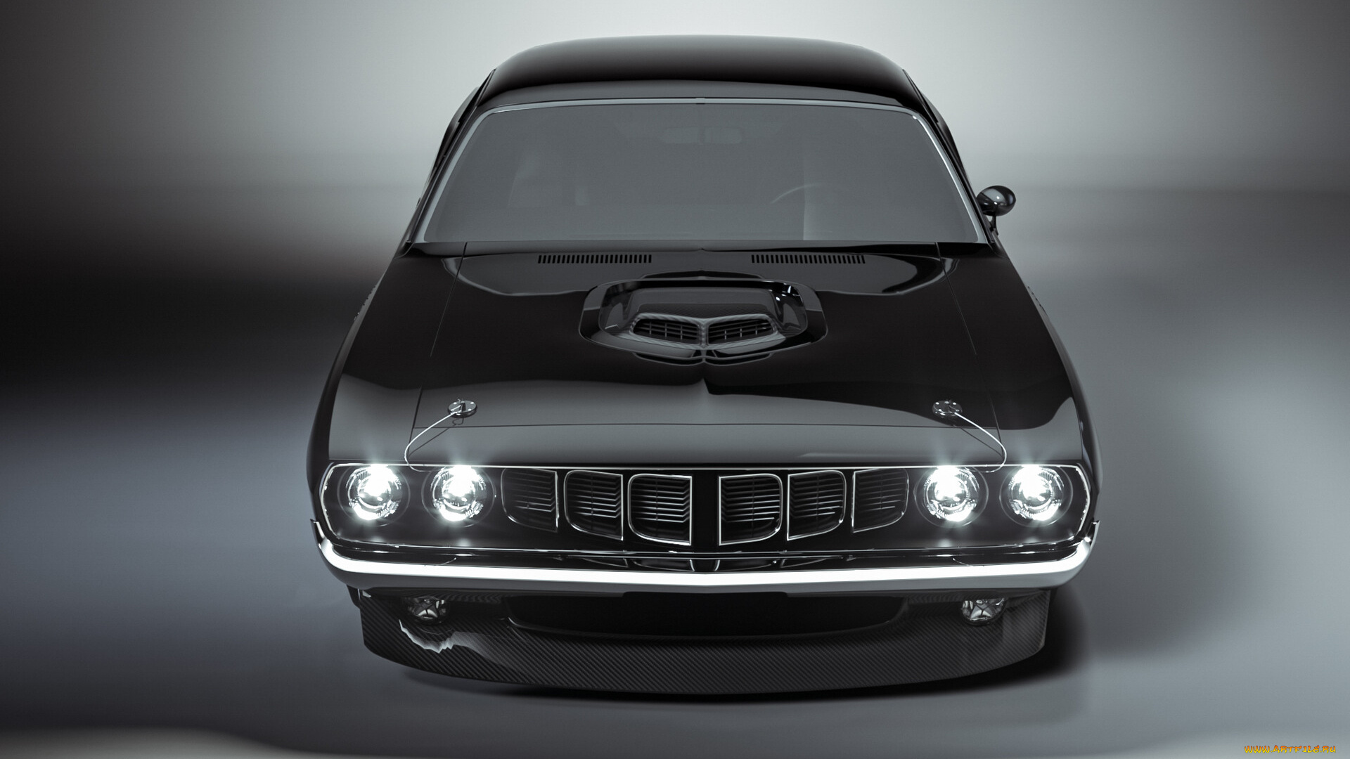 автомобили, 3д, plymouth, hemi, cuda, barracuda, american, muscle, stance, classic, car