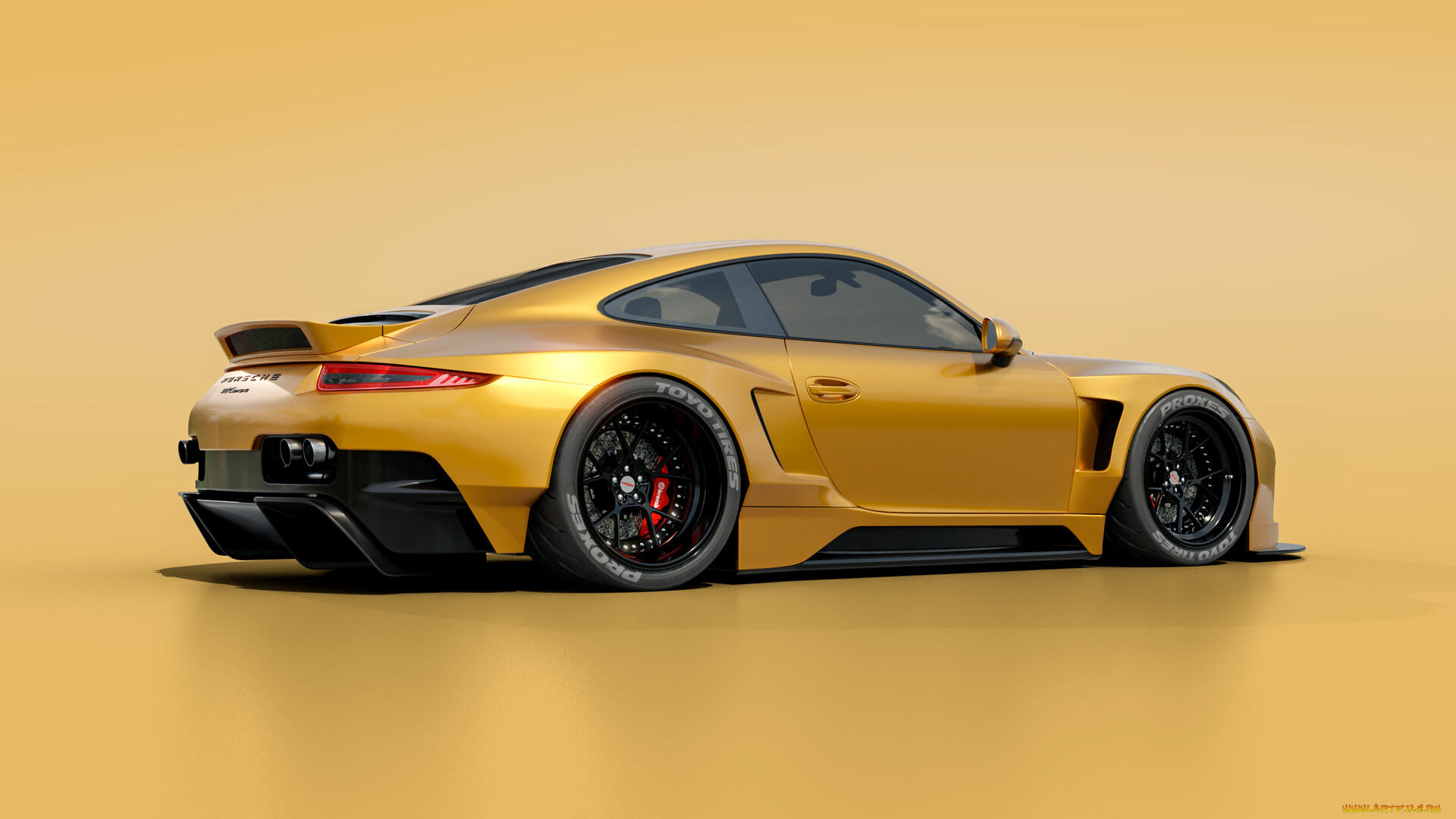 автомобили, 3д, porsche, 911, carrera, widebody