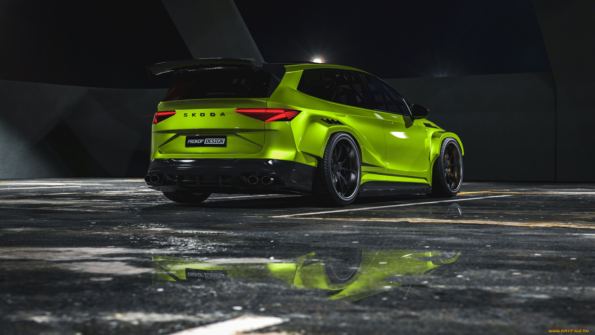 автомобили, 3д, skoda, enyaq, r5, rally, version