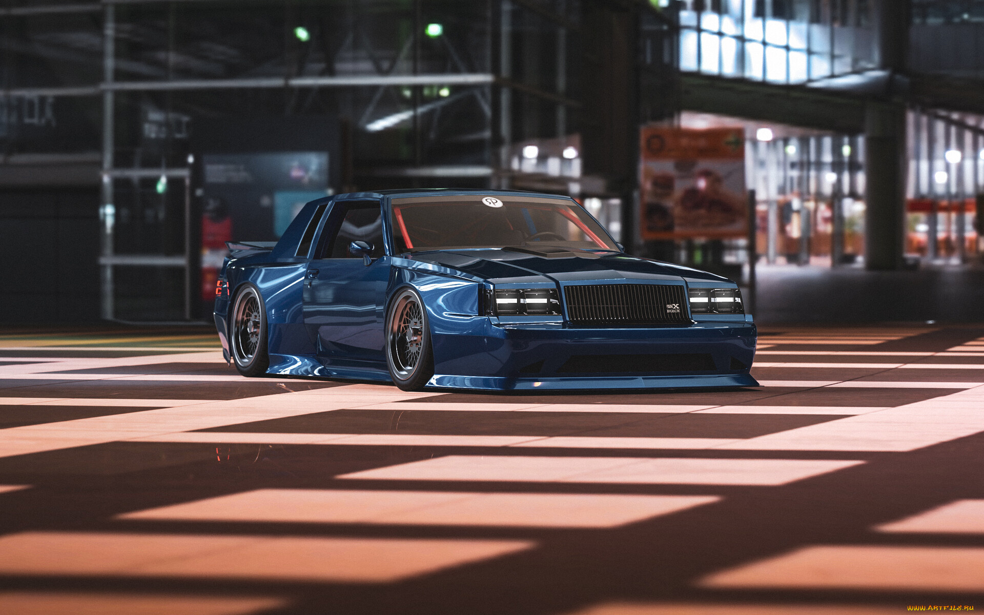 автомобили, 3д, buick, regal, gnx, widebody