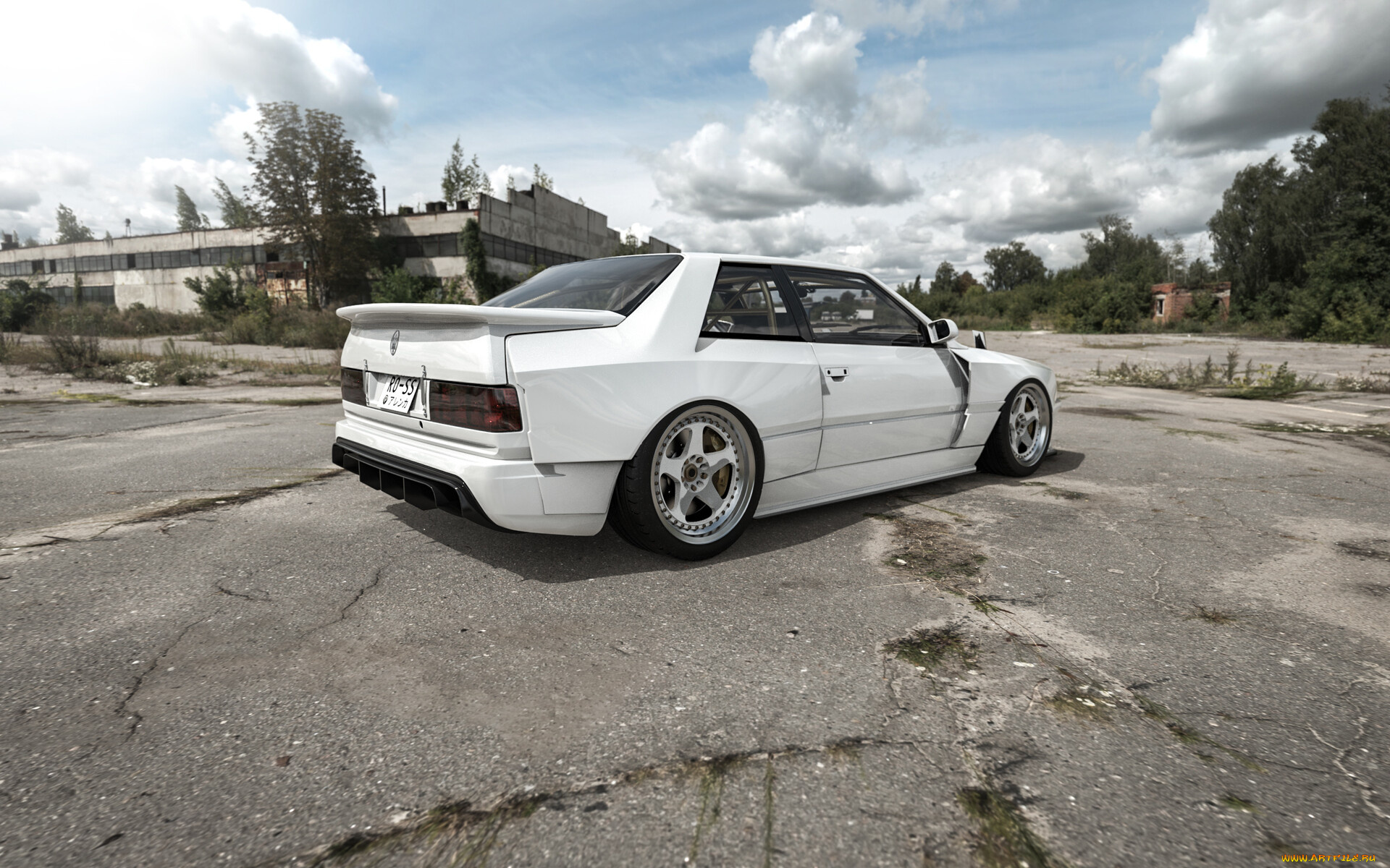 автомобили, 3д, maserati, ghibli, widebody, 1997