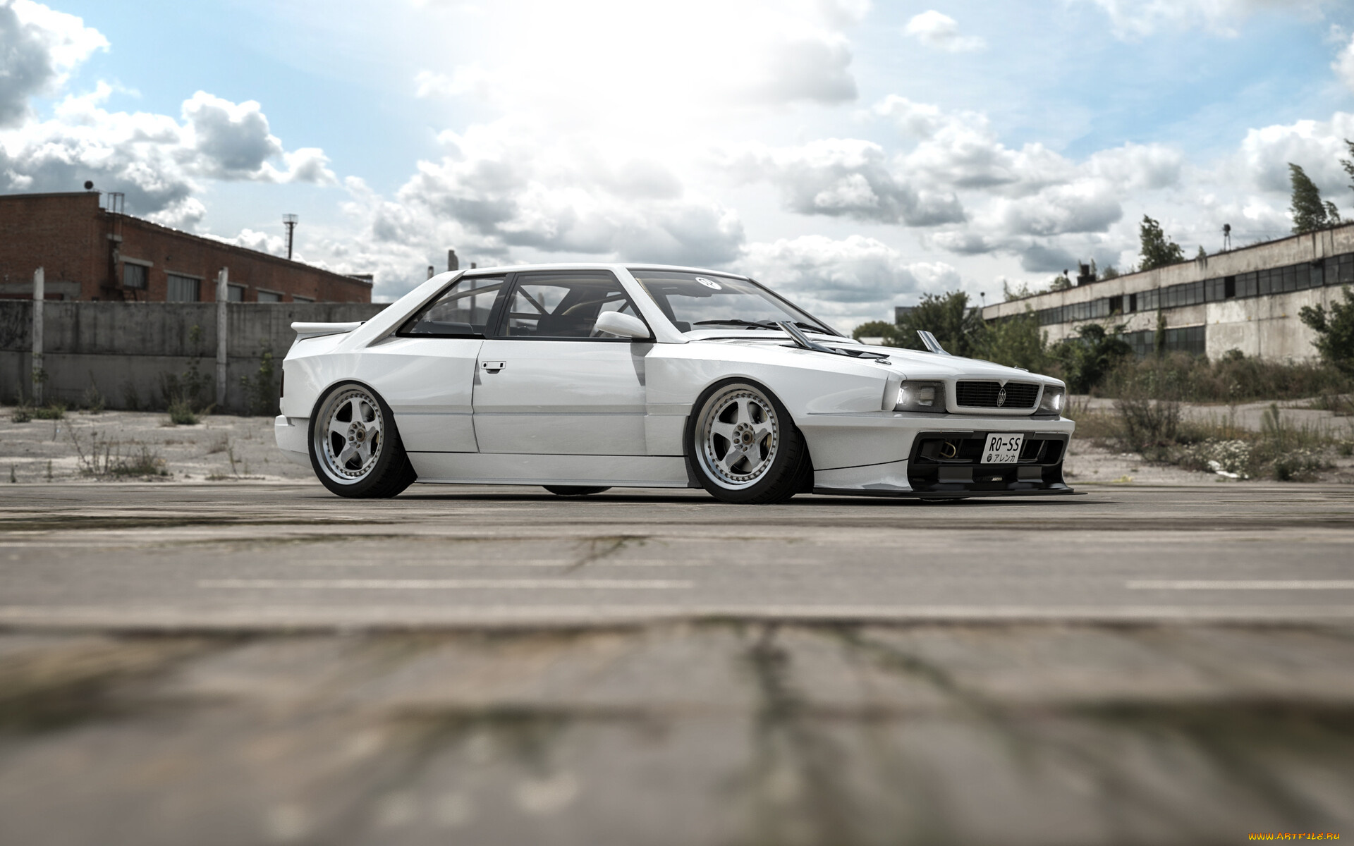 автомобили, 3д, maserati, ghibli, widebody, 1997