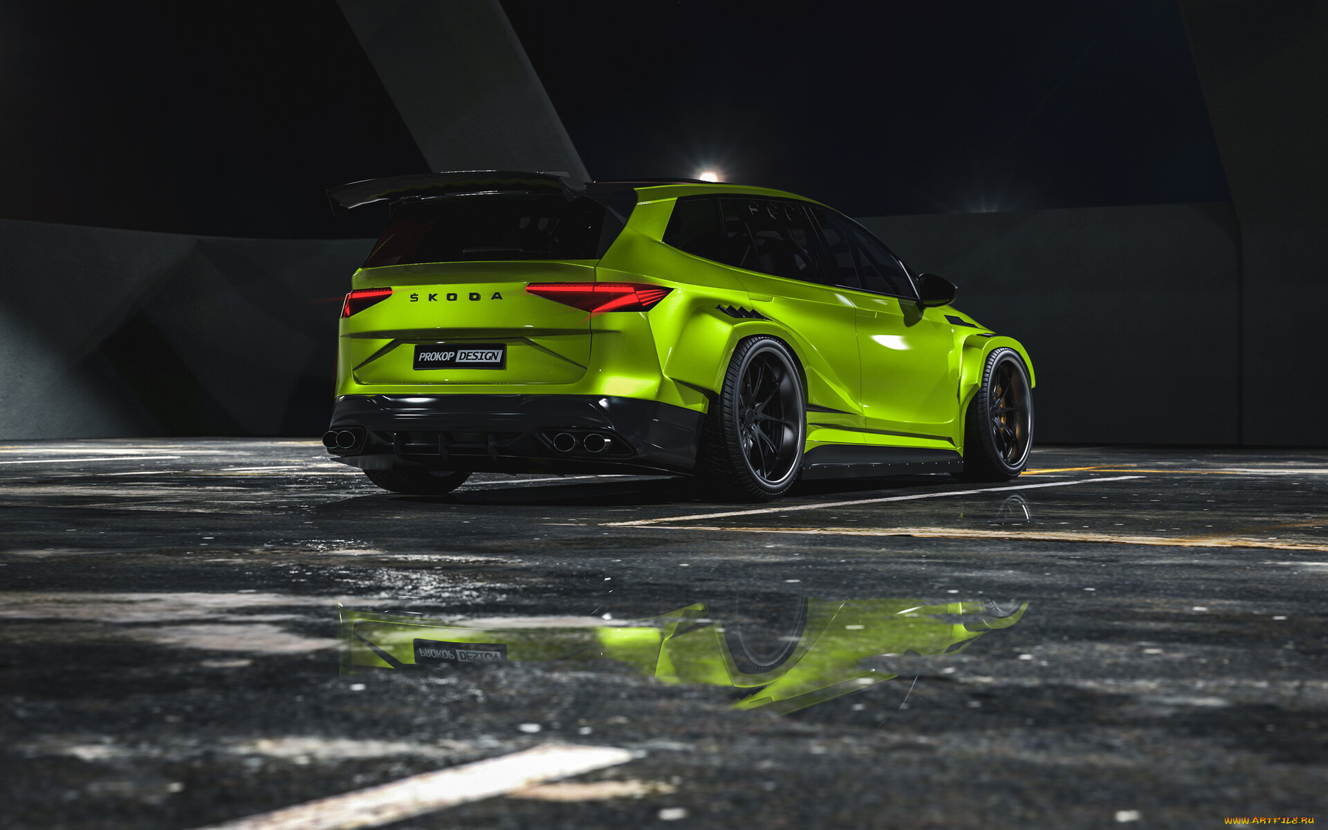 автомобили, 3д, skoda, enyaq, r5, rally, version